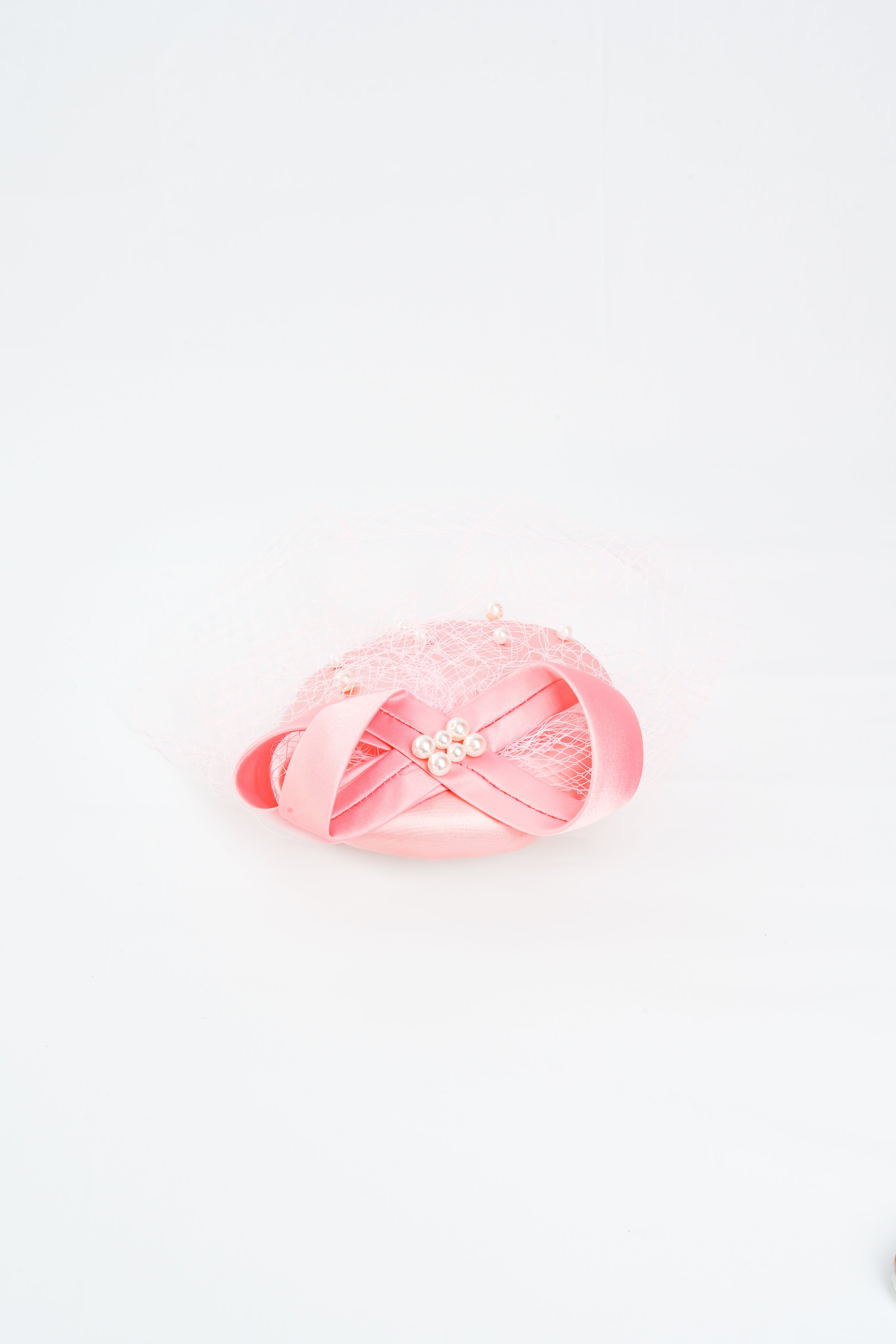 Infinity Ribbon with Pearls Hat