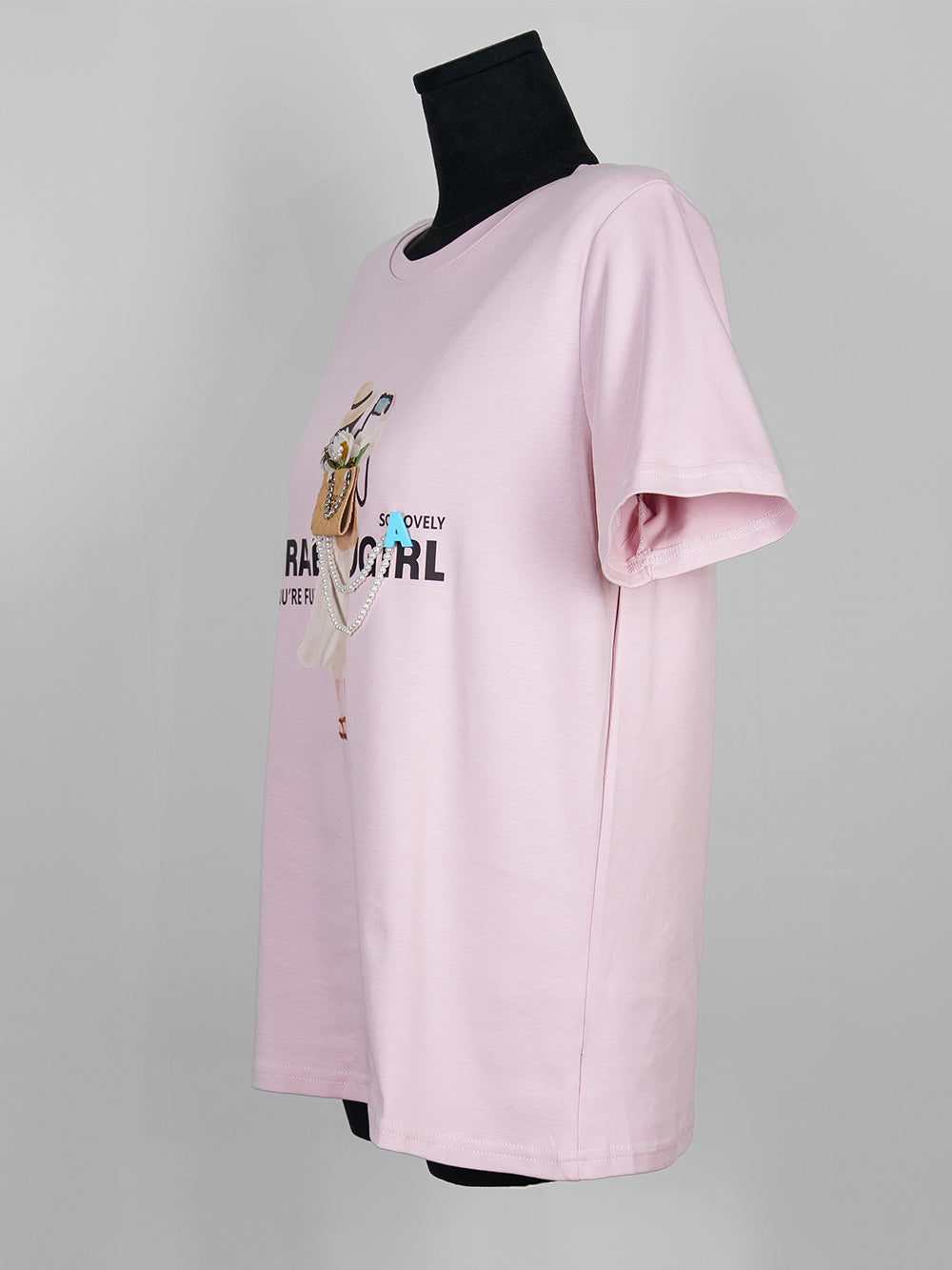 Brave Girl Pearl Strap Tee