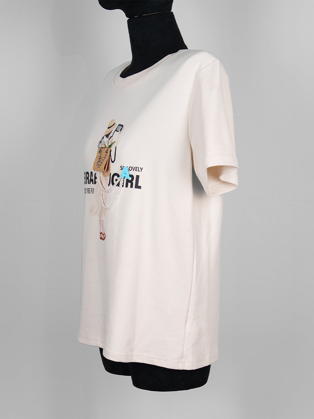 Brave Girl Pearl Strap Tee