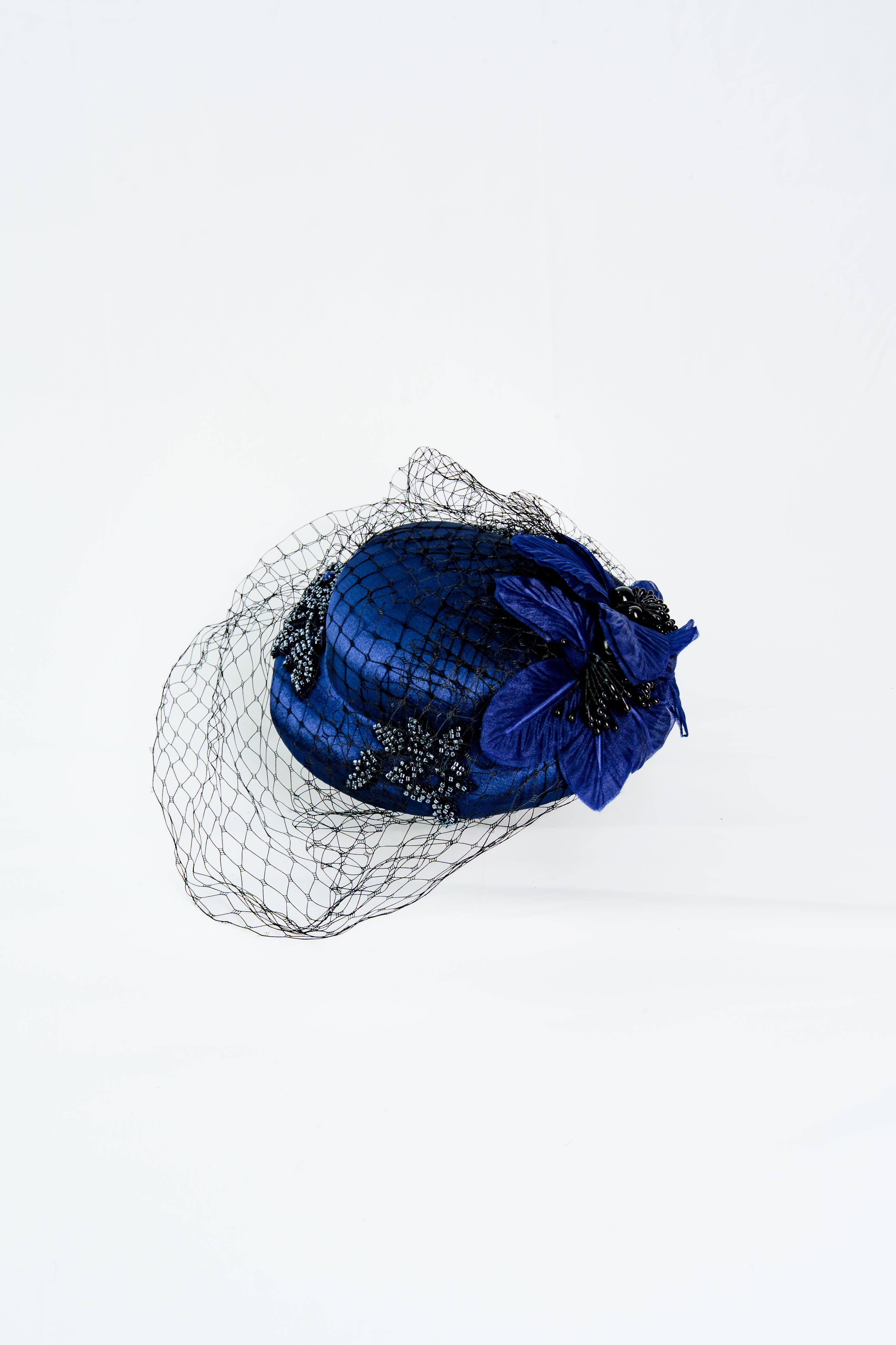 Beaded Flower Fascinator Hat