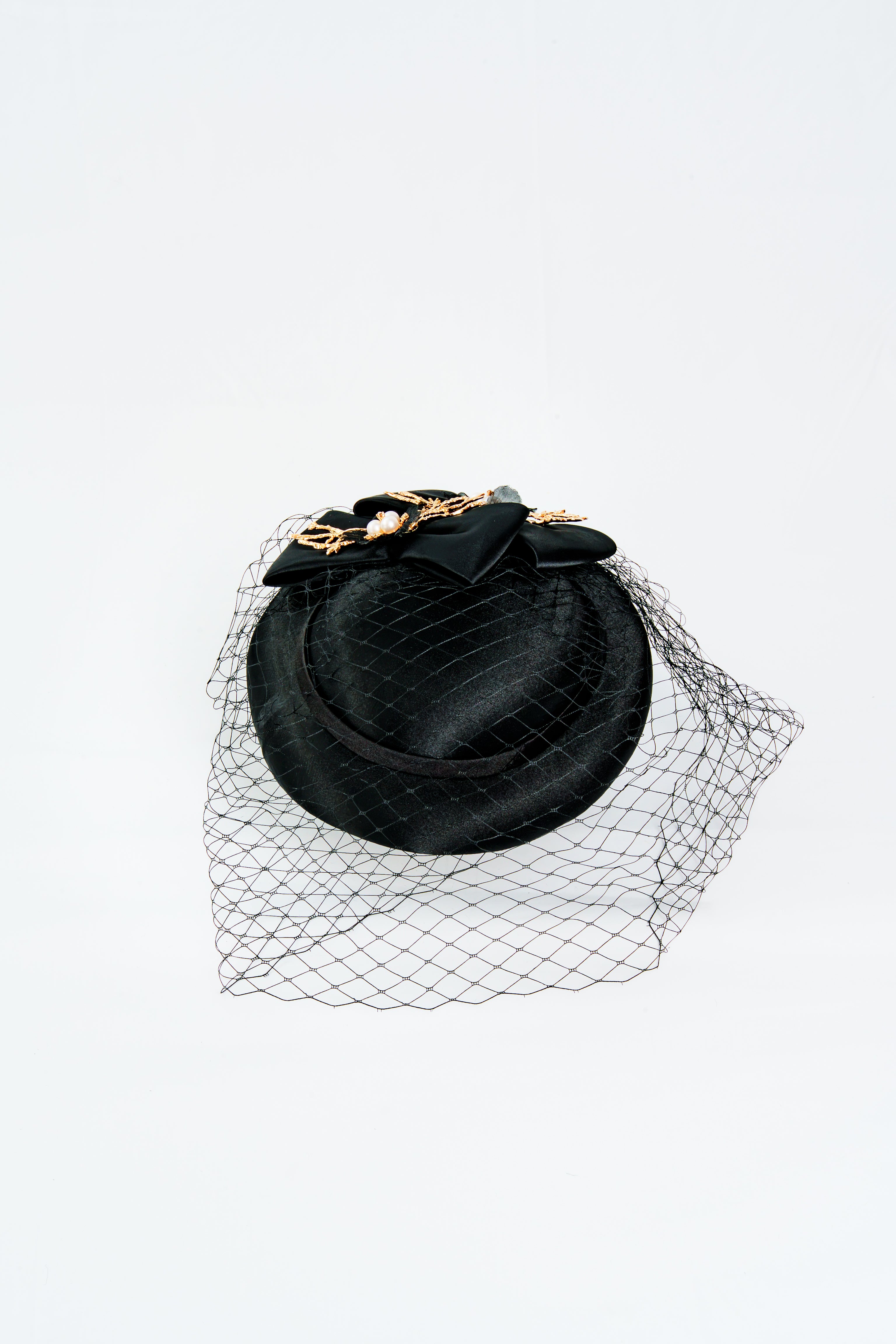 Elegant Golden Twig Fascinator Hat