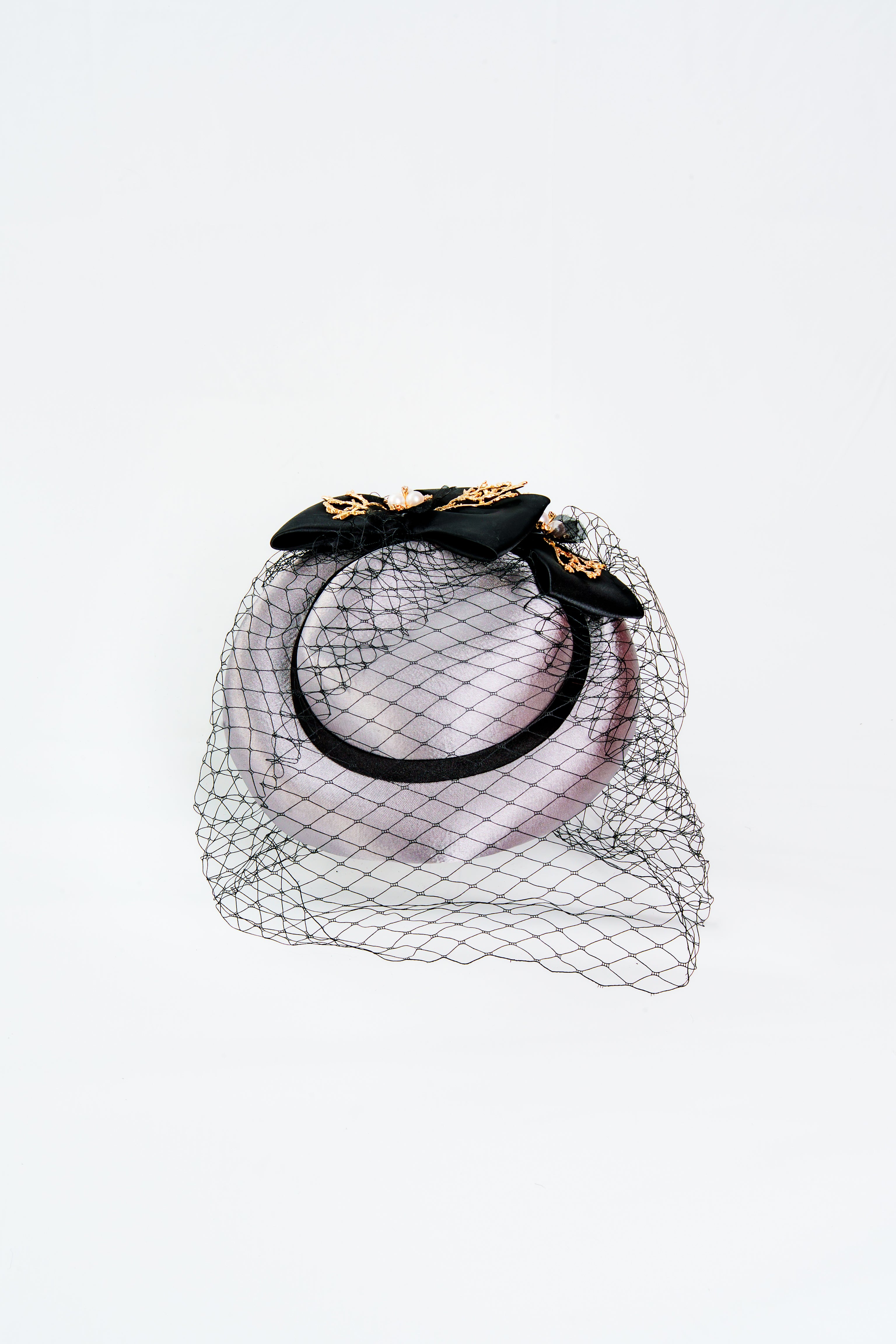 Elegant Golden Twig Fascinator Hat