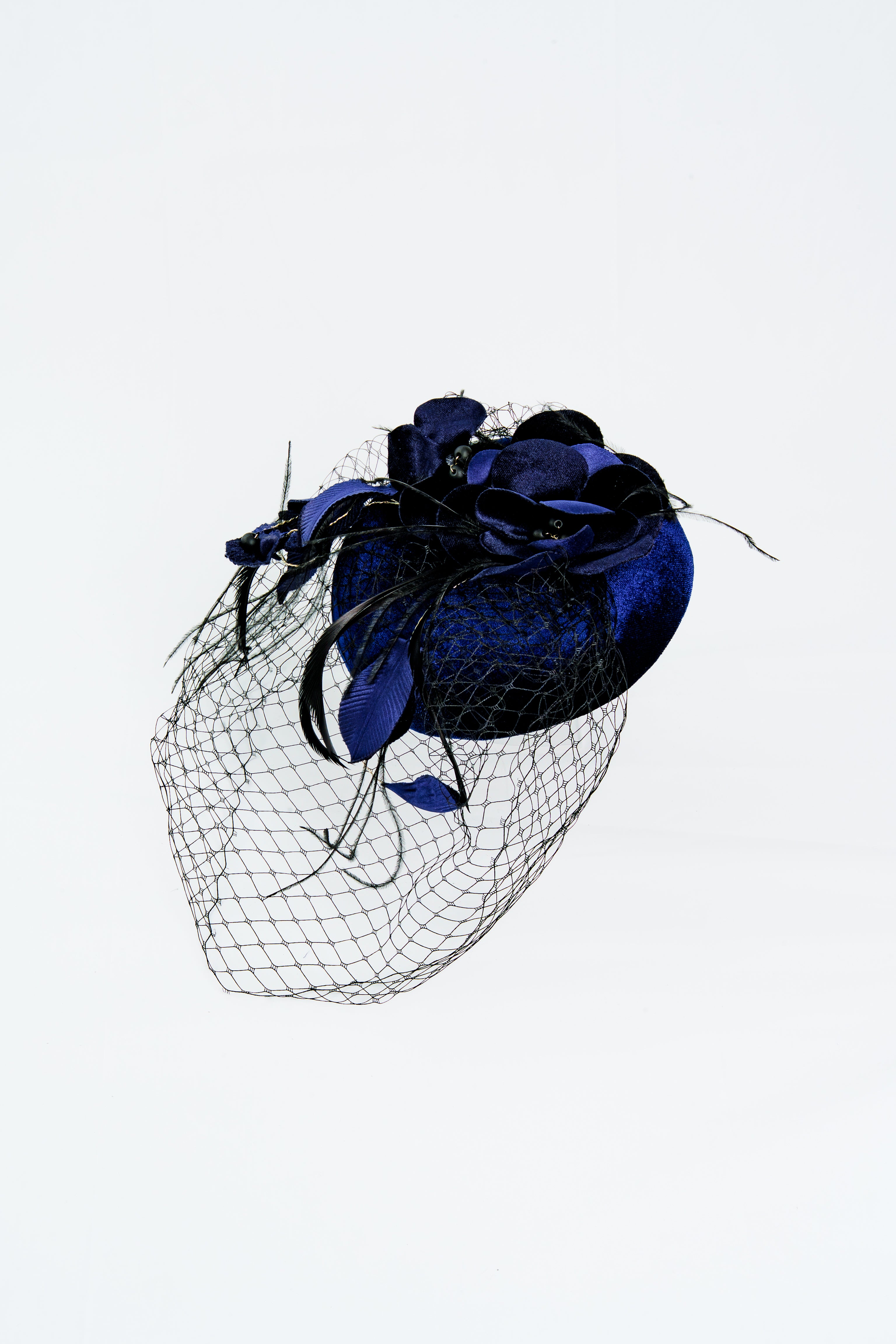 Velvet Flower Fascinator Hat
