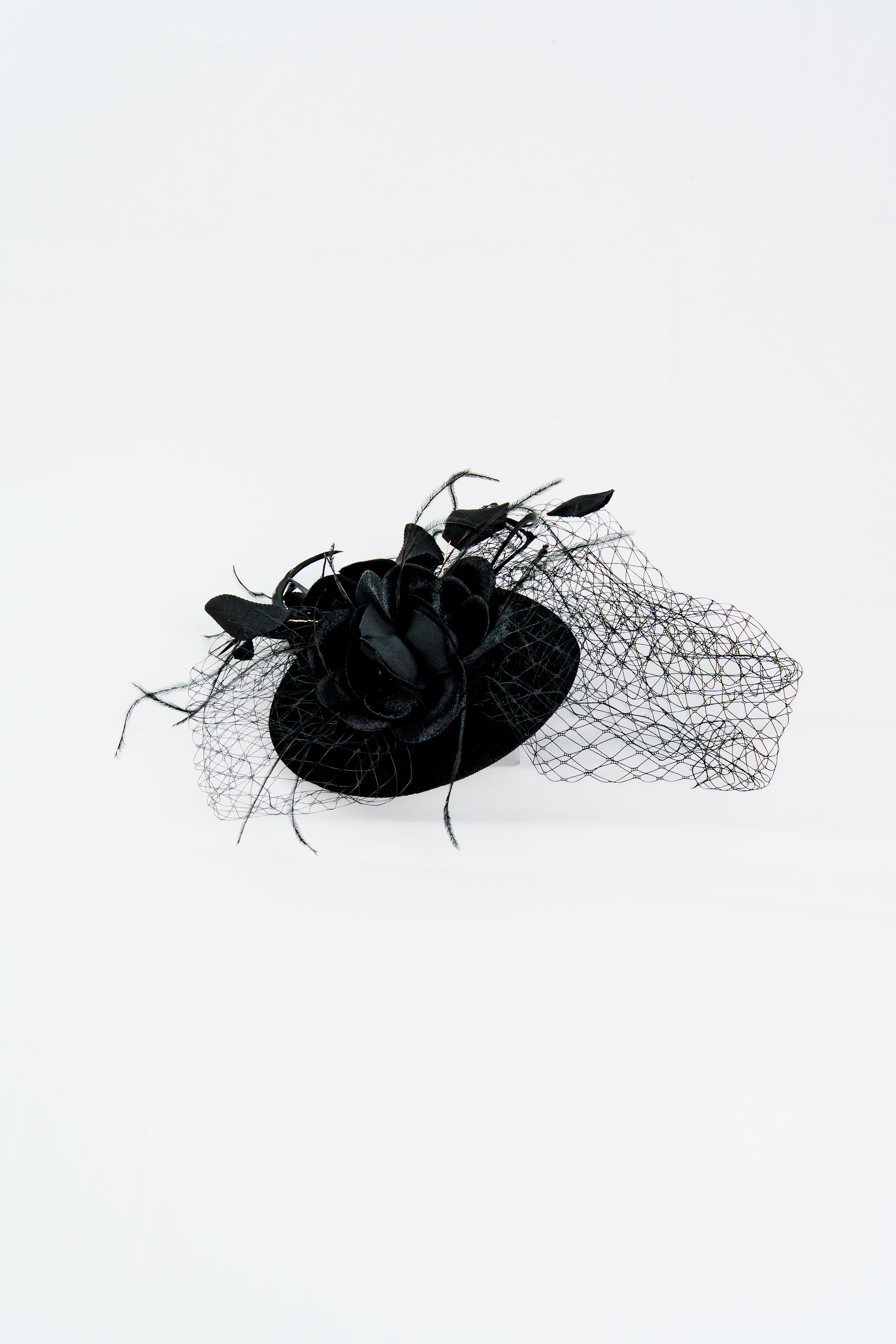 Velvet Flower Fascinator Hat