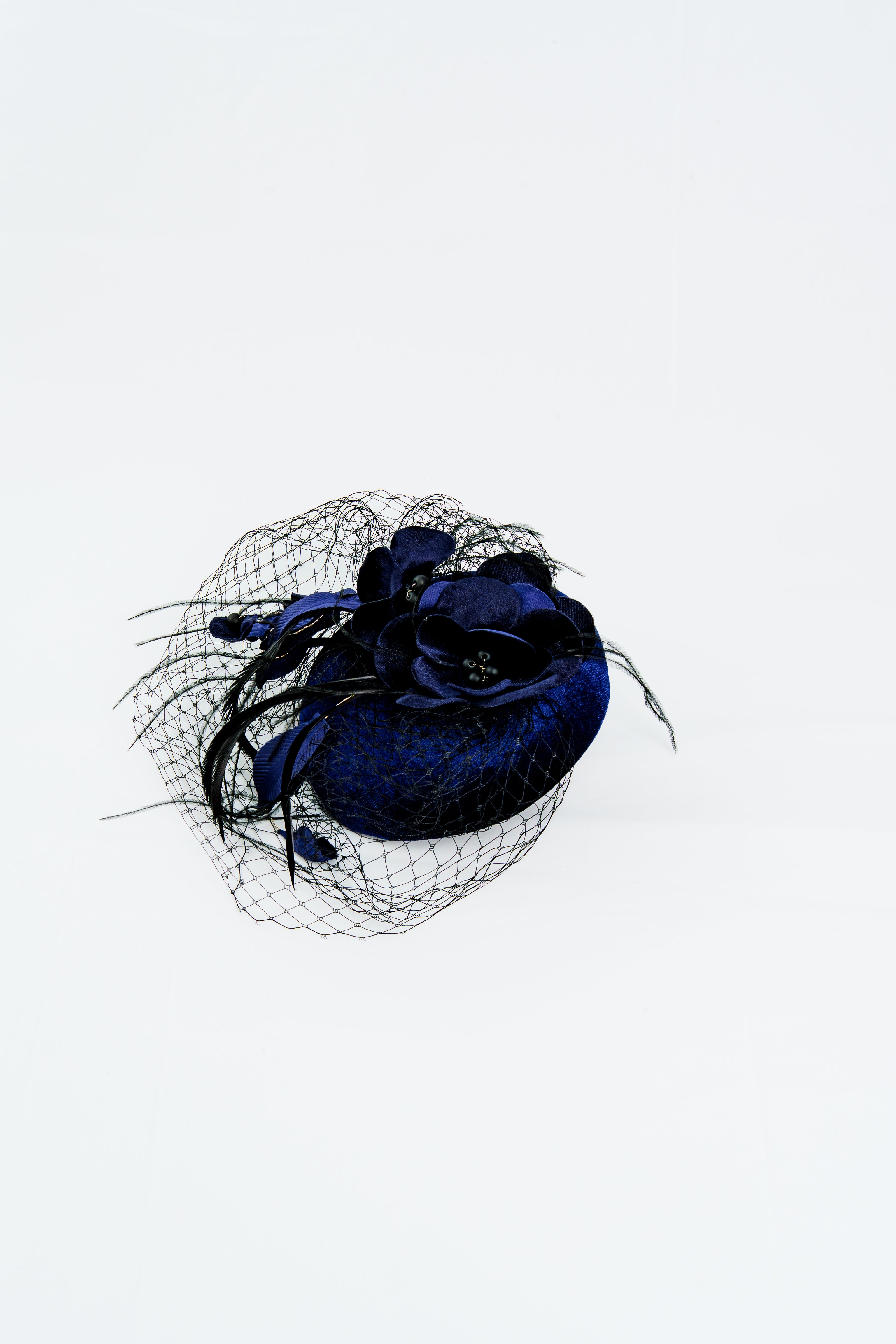 Velvet Flower Fascinator Hat