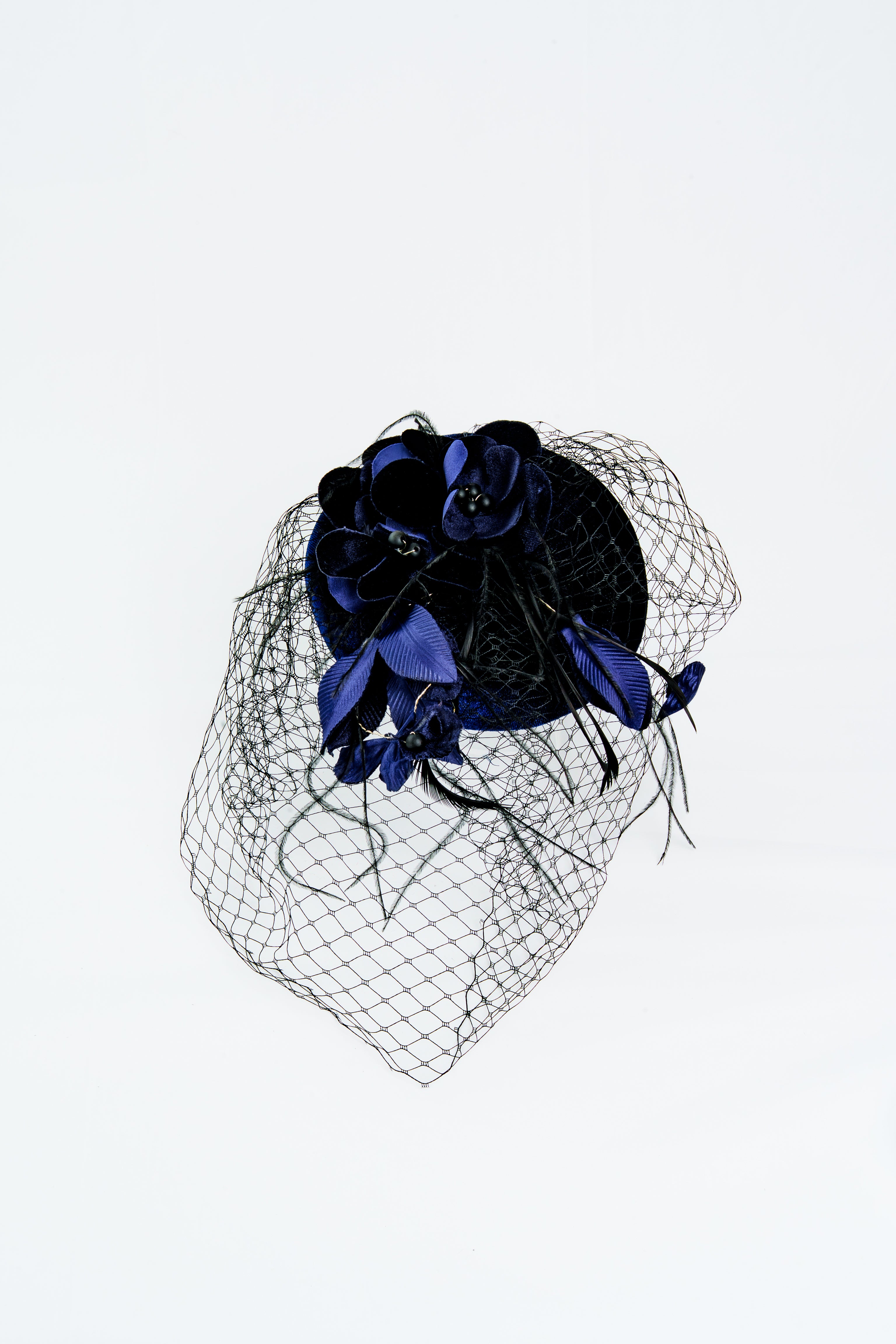 Velvet Flower Fascinator Hat