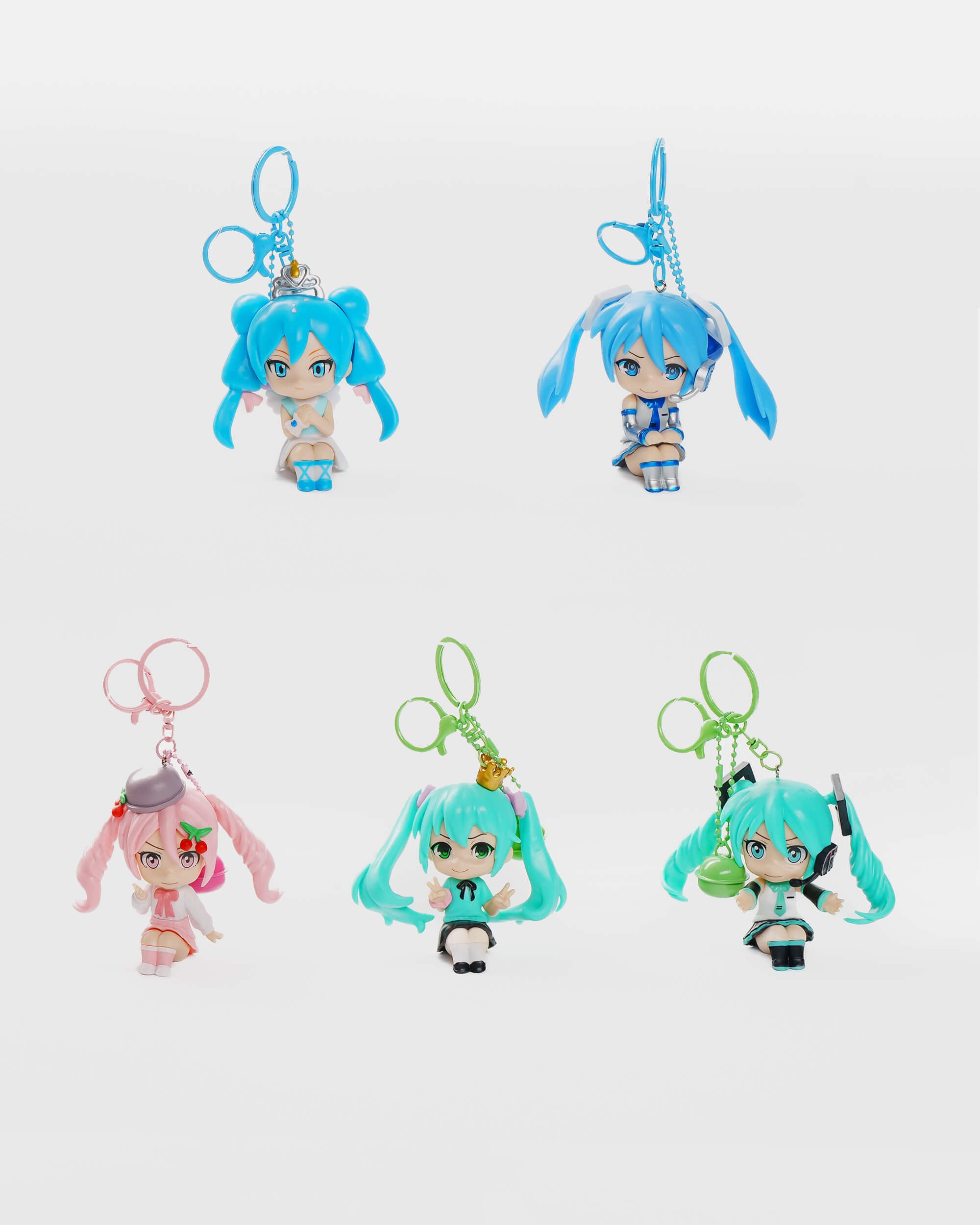 Chibi Vocaloid Keychain Set (5 pcs)