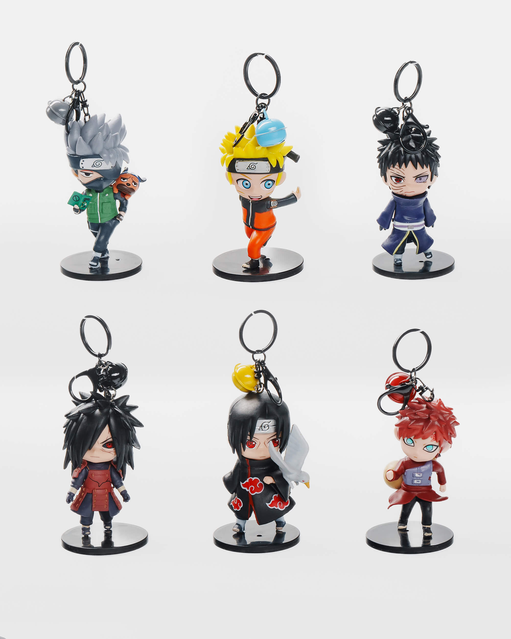 Naruto Elite Shinobi Keychain Set (6 pcs)