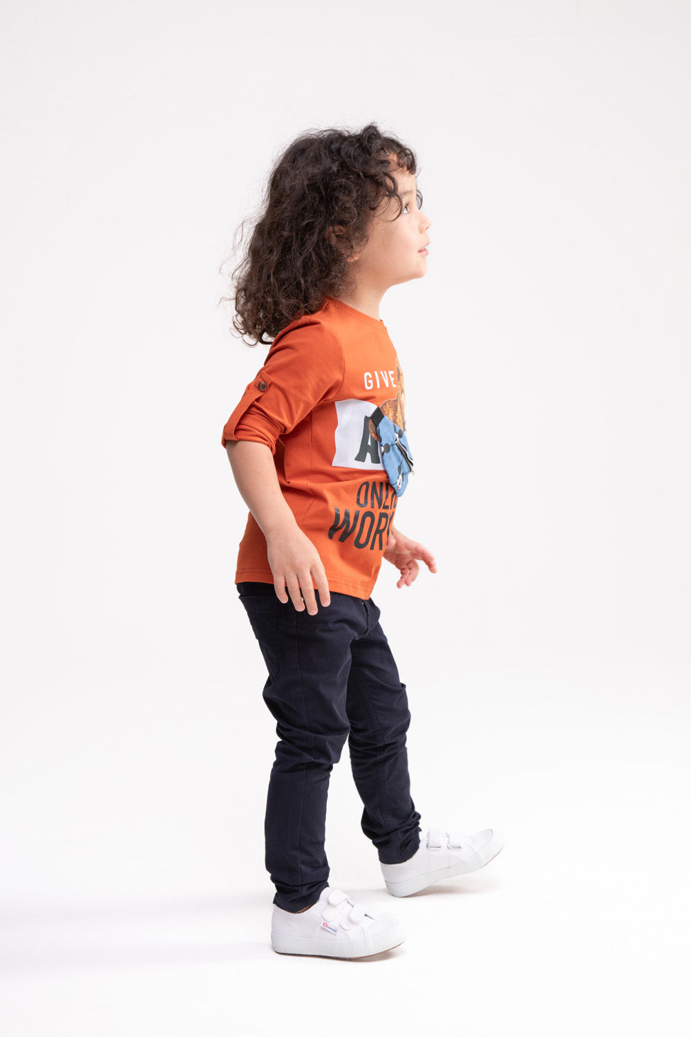 Bear Printed Long Sleeve Shirt