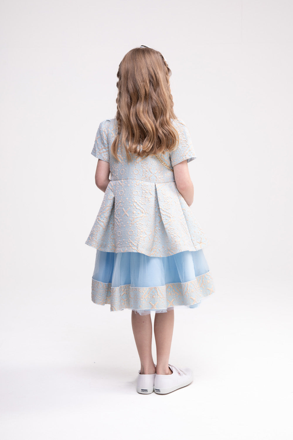 Dress, Jacket and Accessories Set (Cornflower Blue)