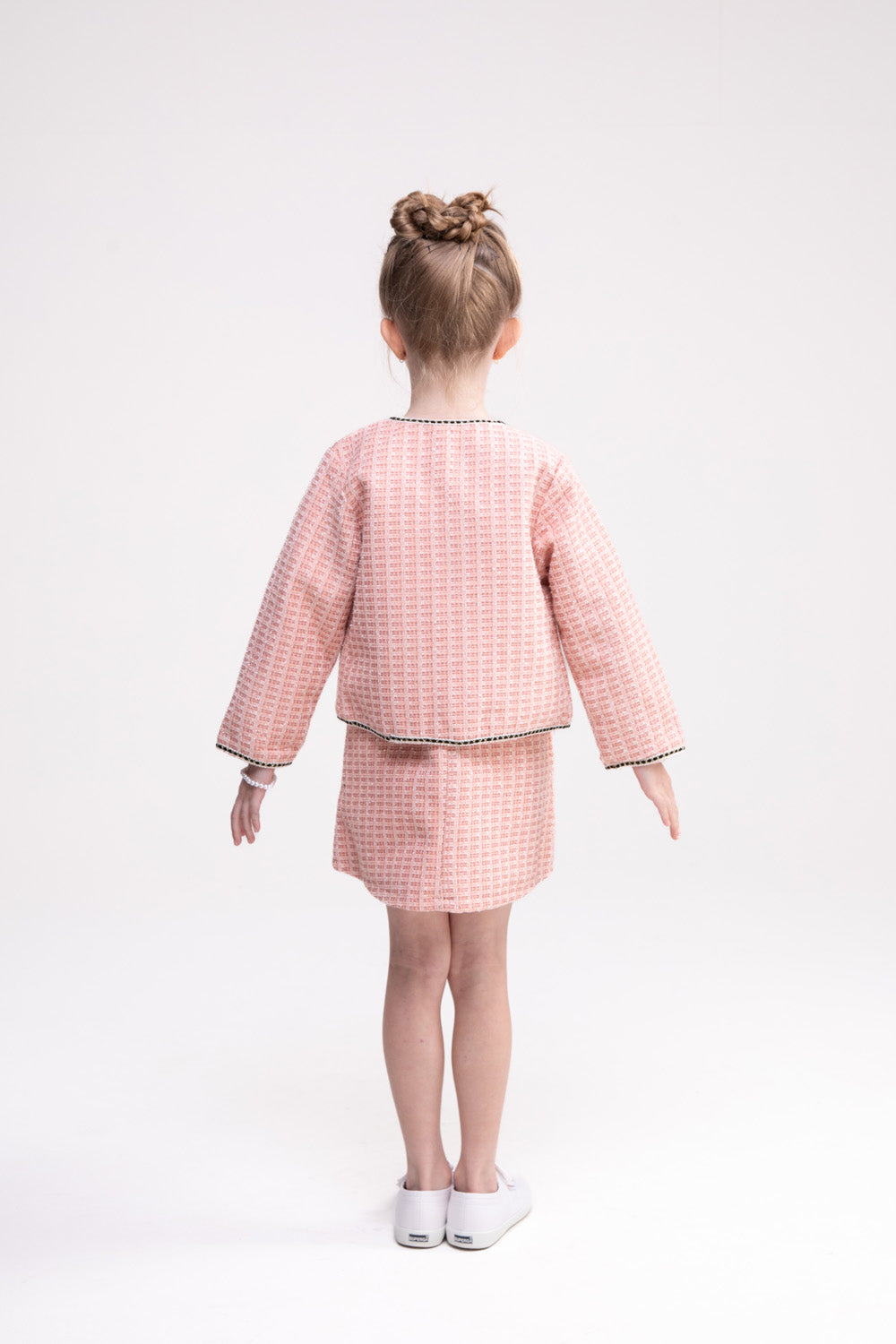 Tweed Jacket and Dress Set (Beauty Blush)