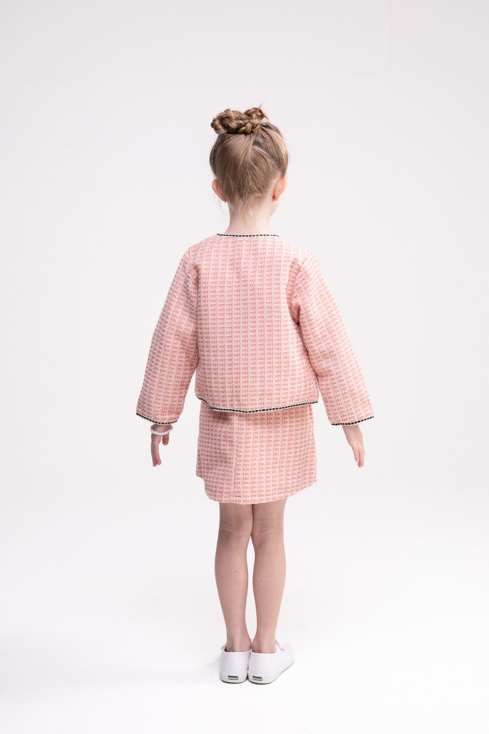 Tweed Jacket and Dress Set (Beauty Blush)