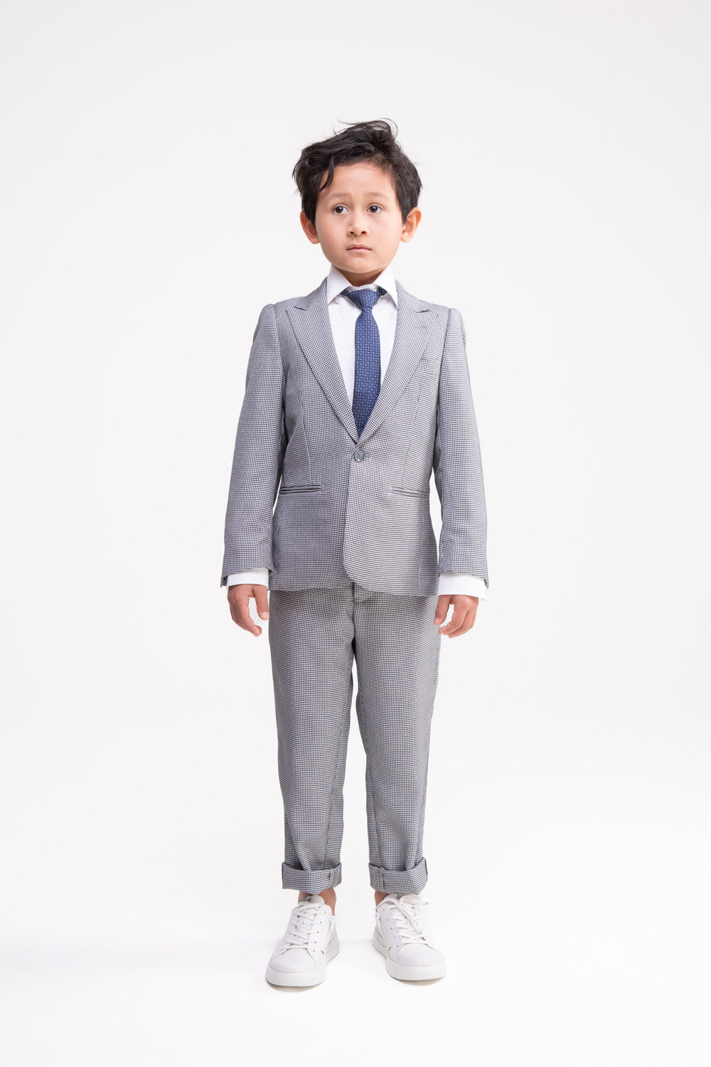 Grey Box Checkered Suit Set