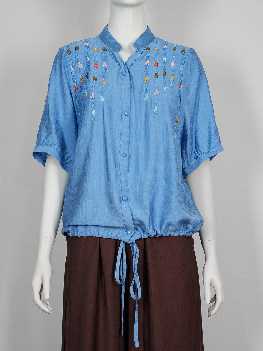 Leaf Trail Embroidered Blouse