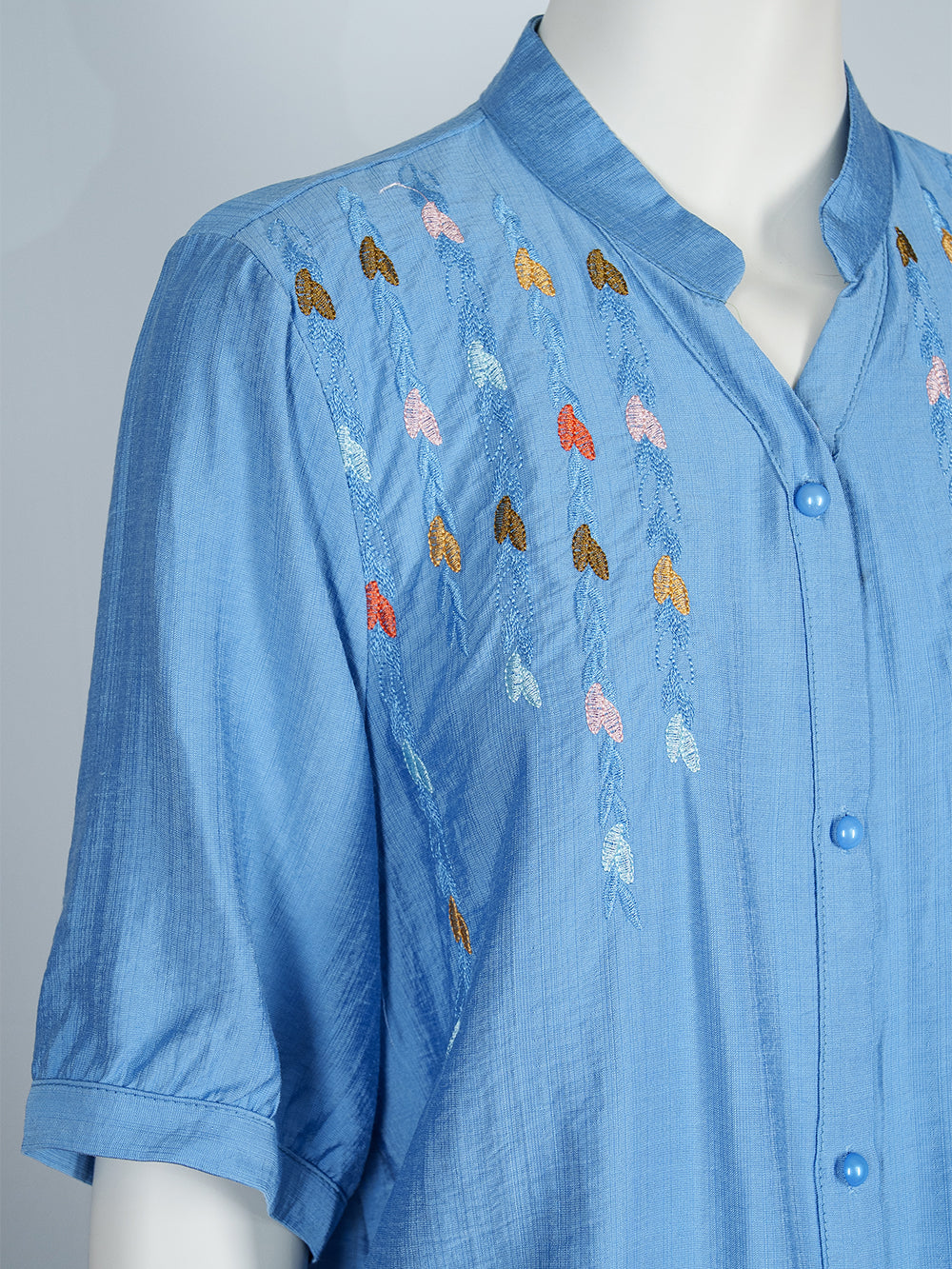 Leaf Trail Embroidered Blouse