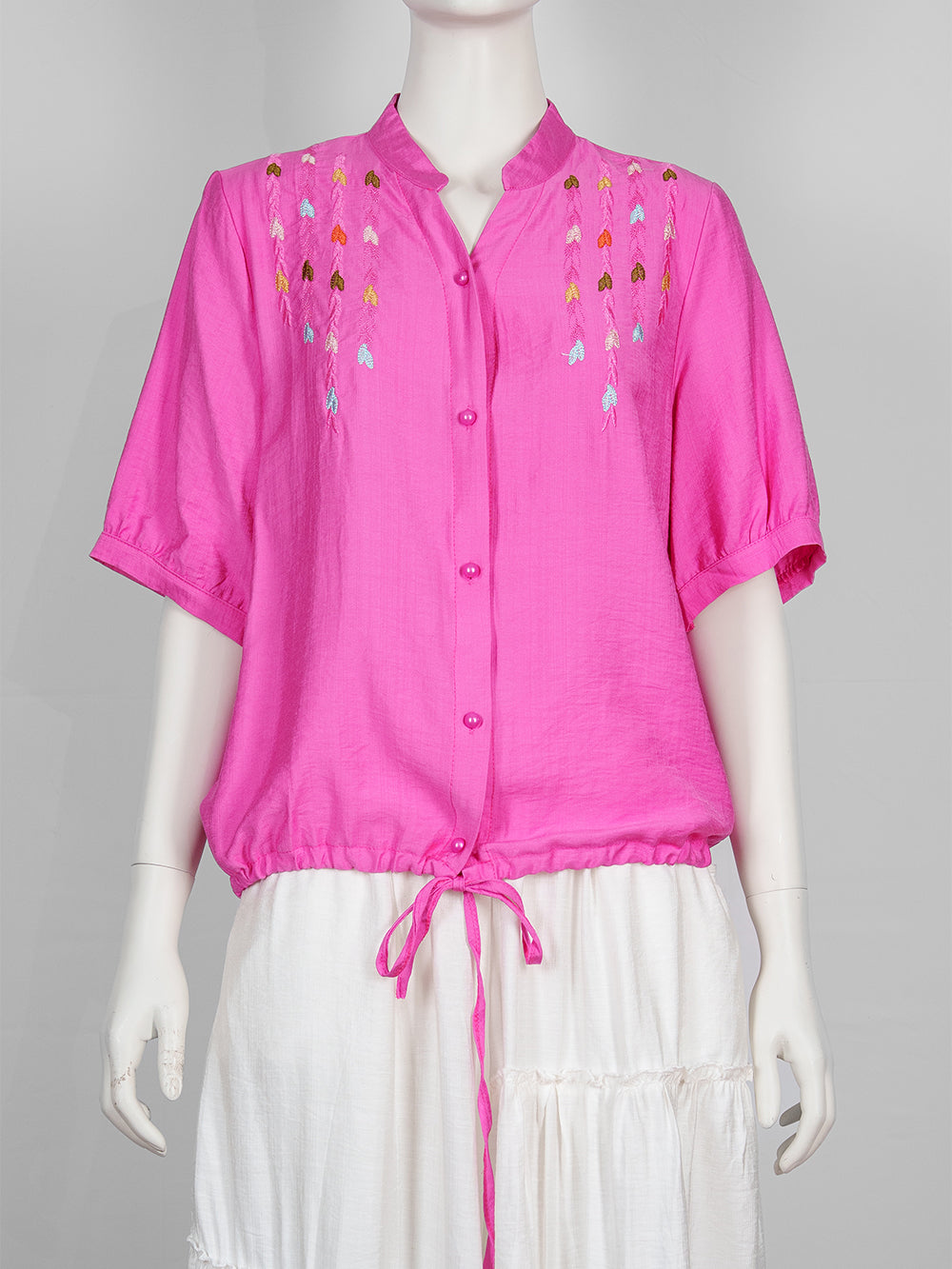 Leaf Trail Embroidered Blouse