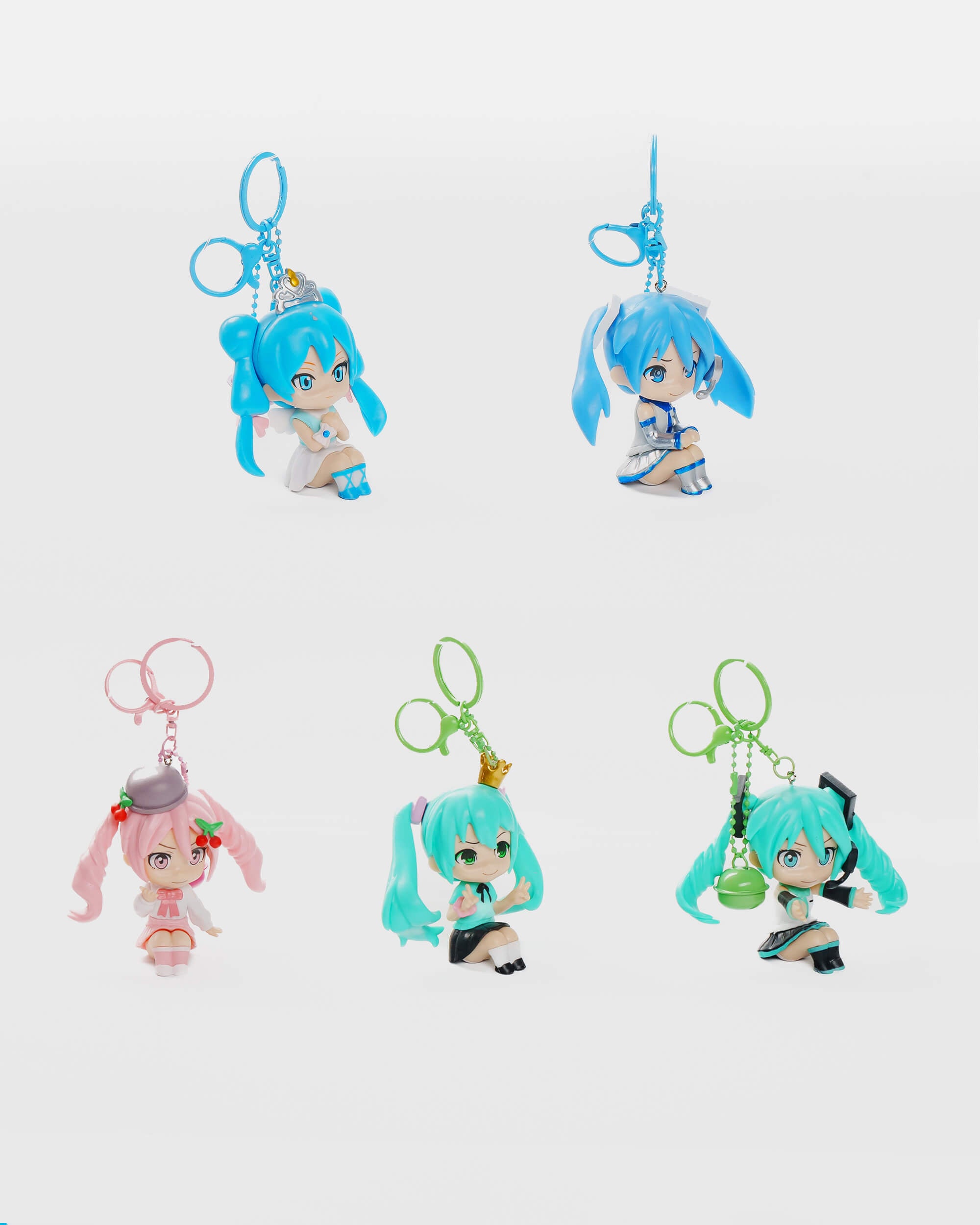 Chibi Vocaloid Keychain Set (5 pcs)