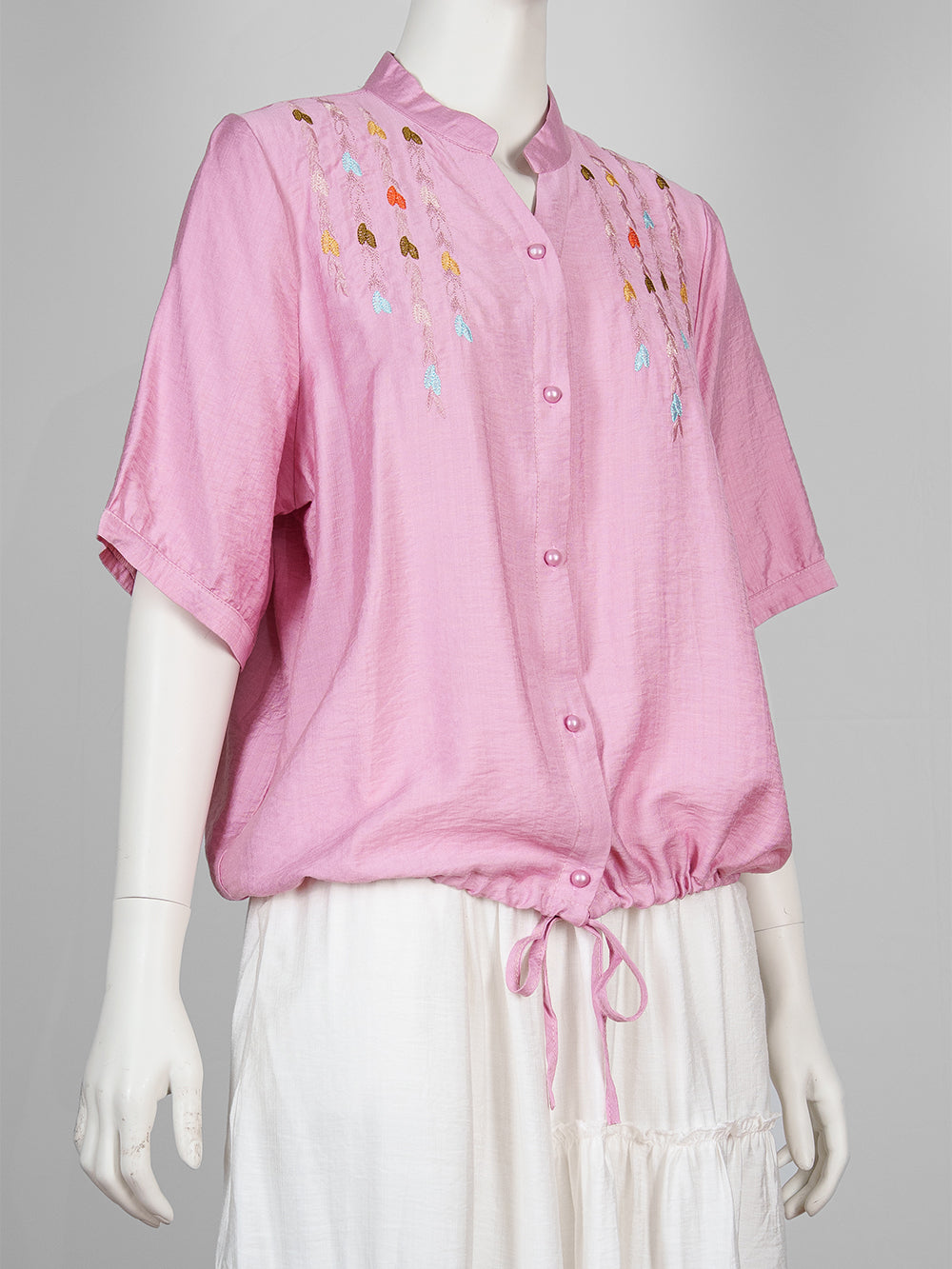 Leaf Trail Embroidered Blouse