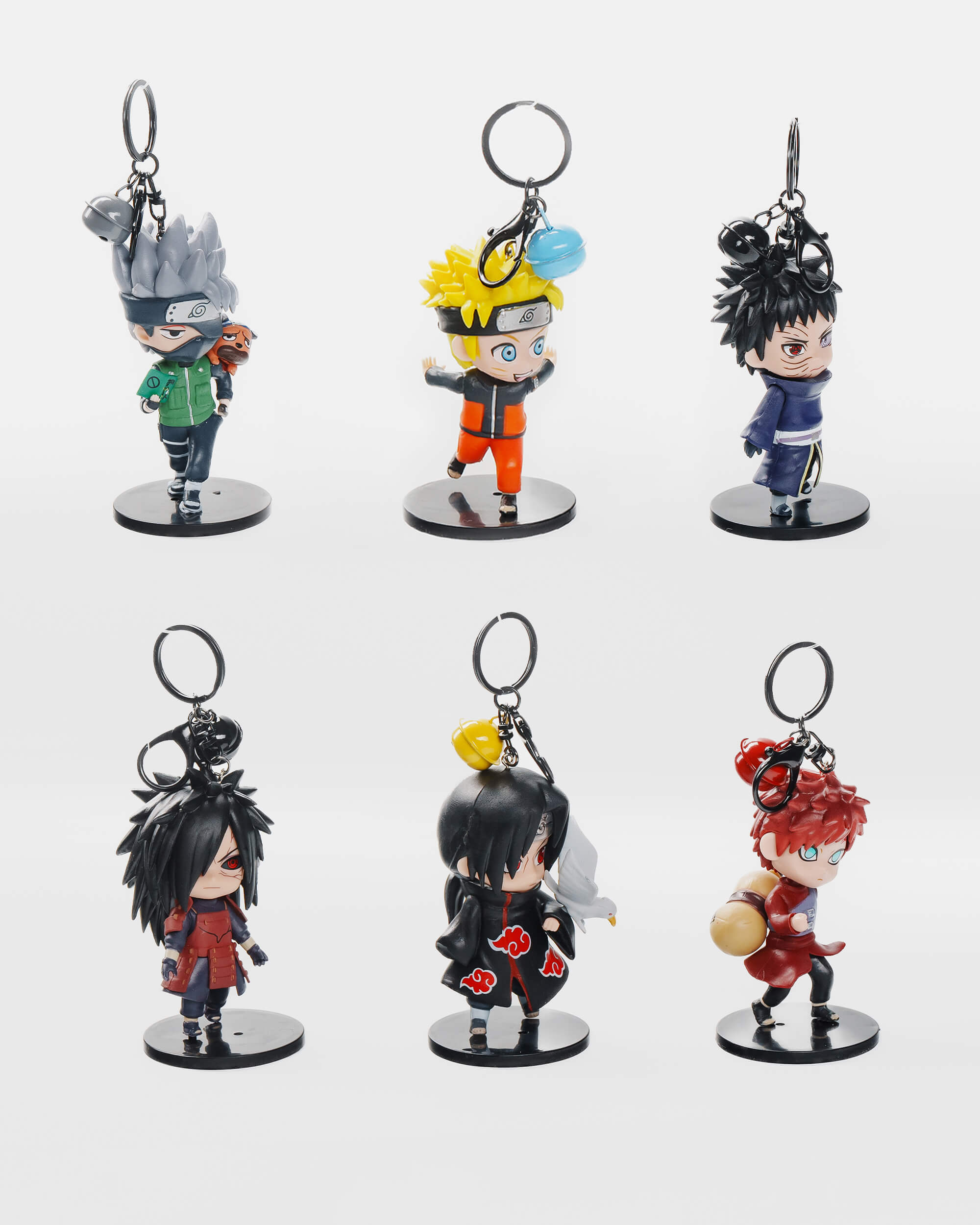 Naruto Elite Shinobi Keychain Set (6 pcs)