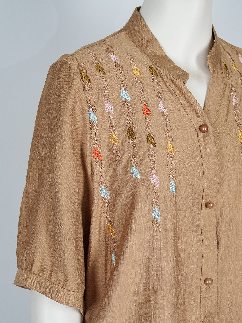 Leaf Trail Embroidered Blouse