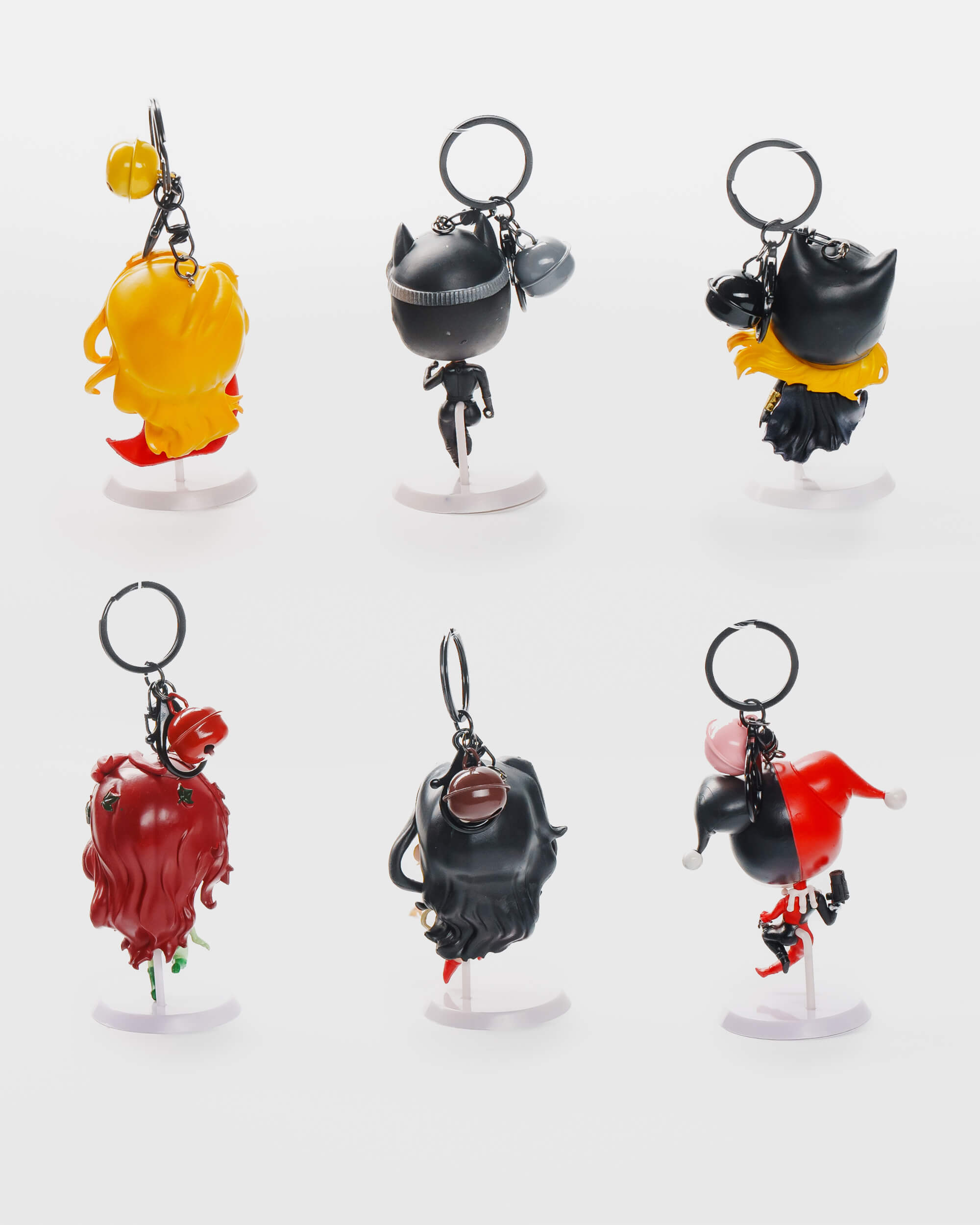 DC Heroines and Villains Keychain Set (6 pcs)