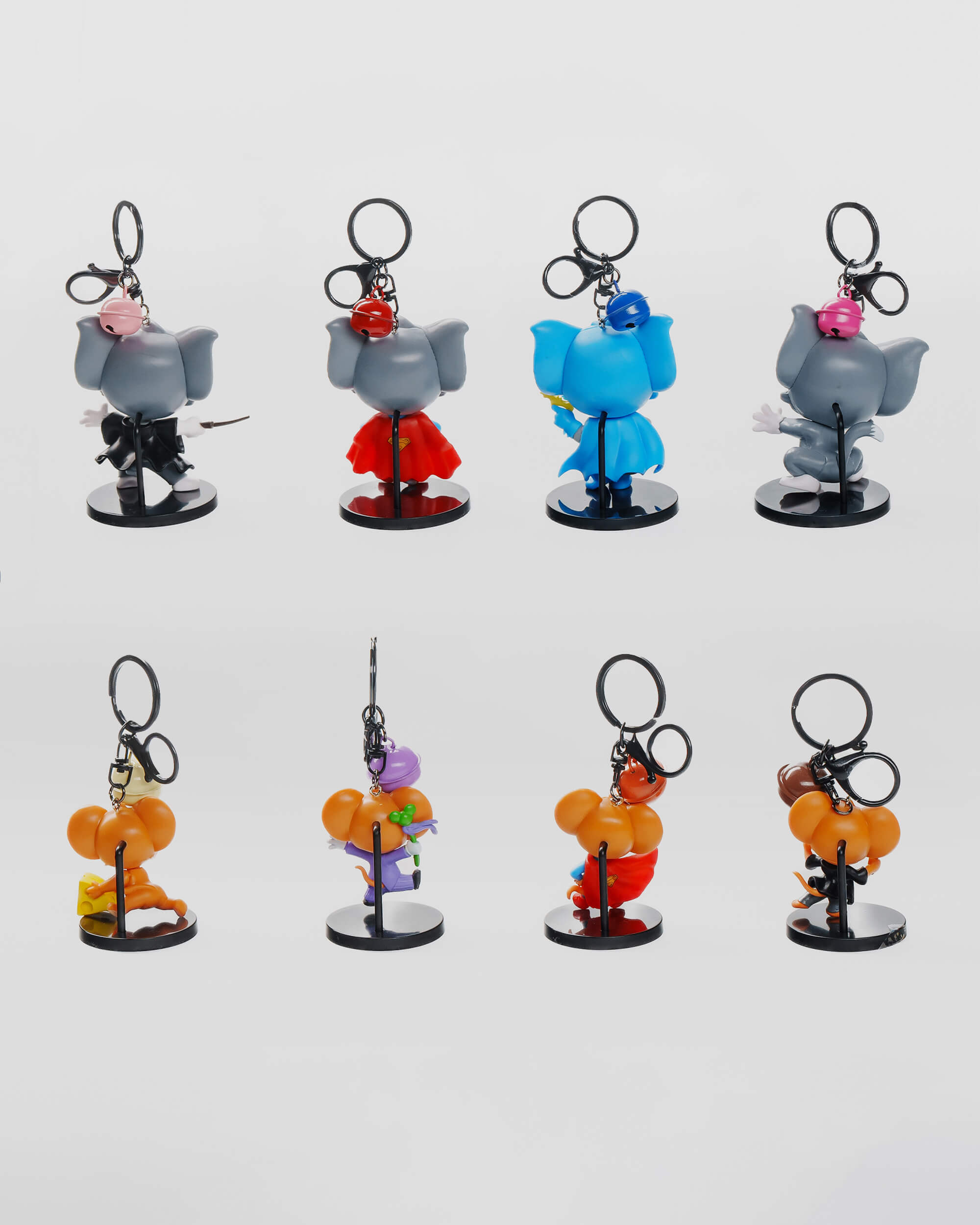 Tom and Jerry Cosplay Keychain Set (8 pcs)