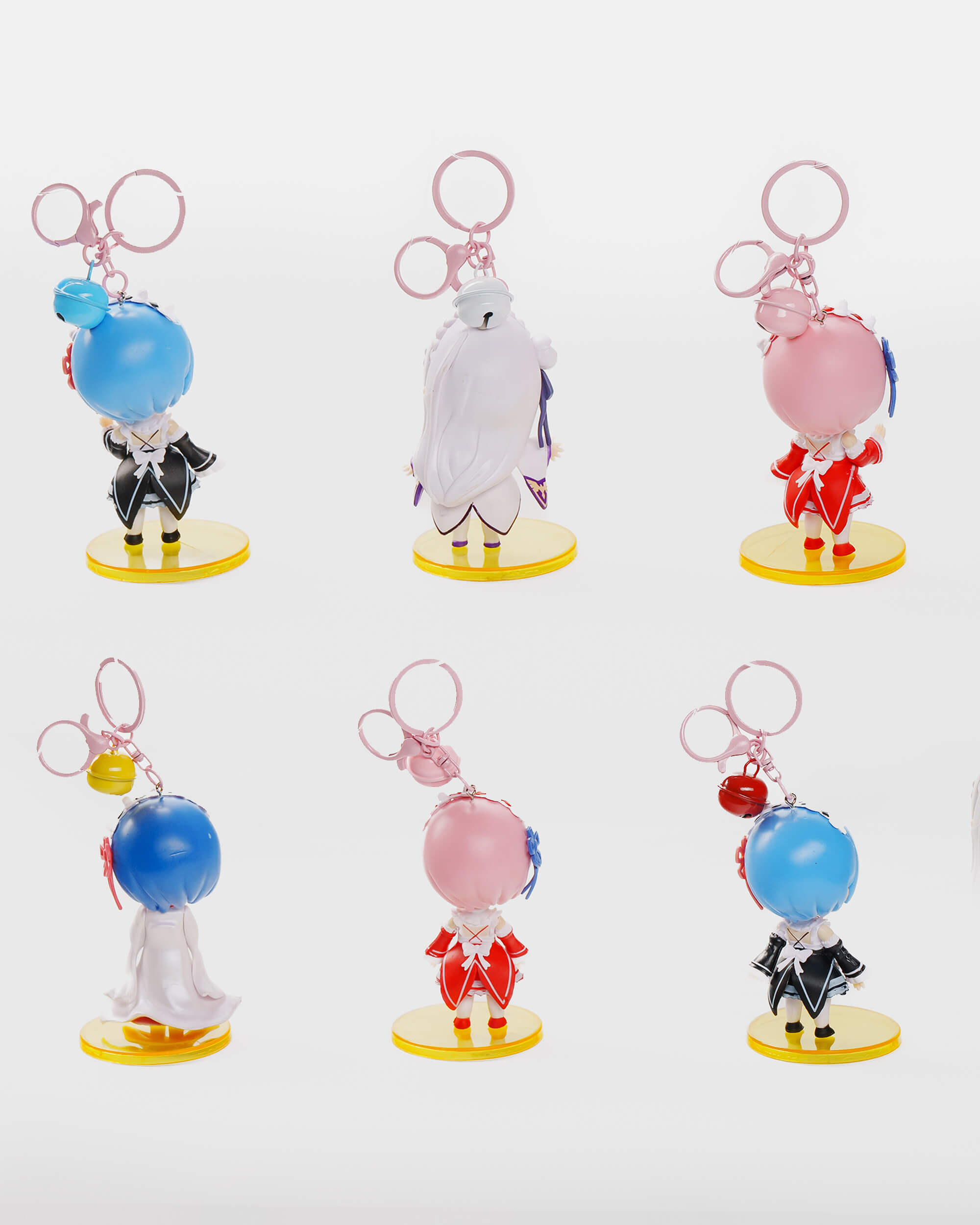 Re Zero Chibi Keychain Set (6 pcs)