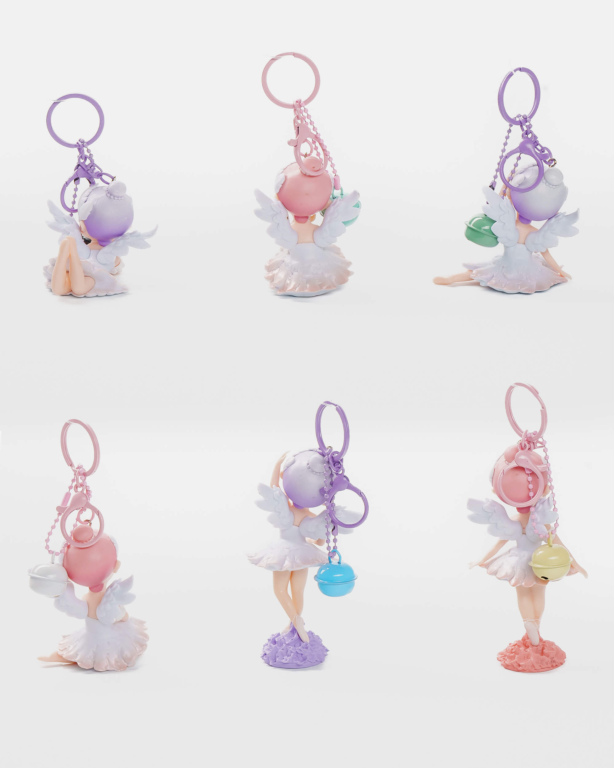 Ballerina Fairy Keychain Set (6 pcs)