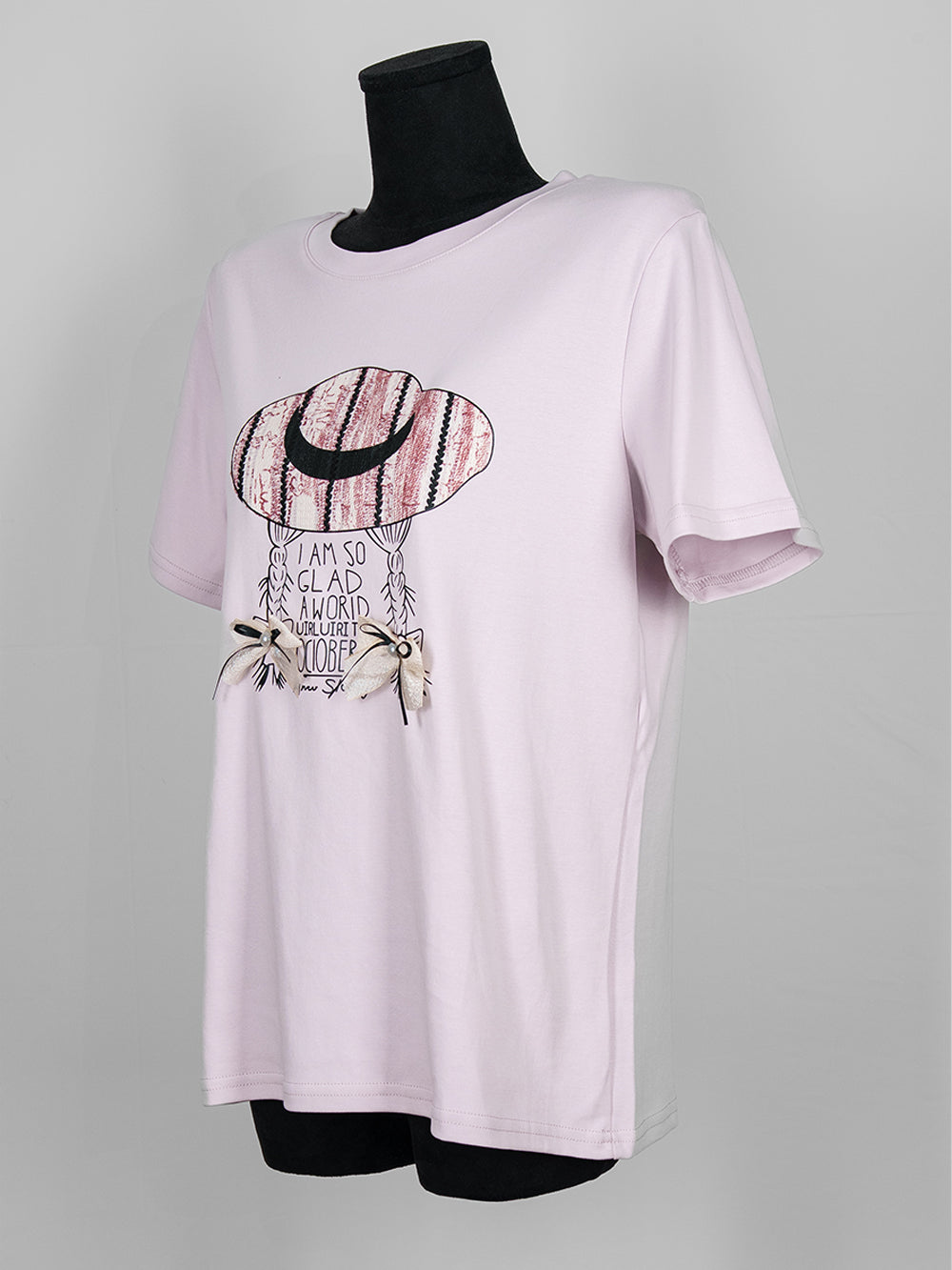 October Girl Ribbon Bow Tee