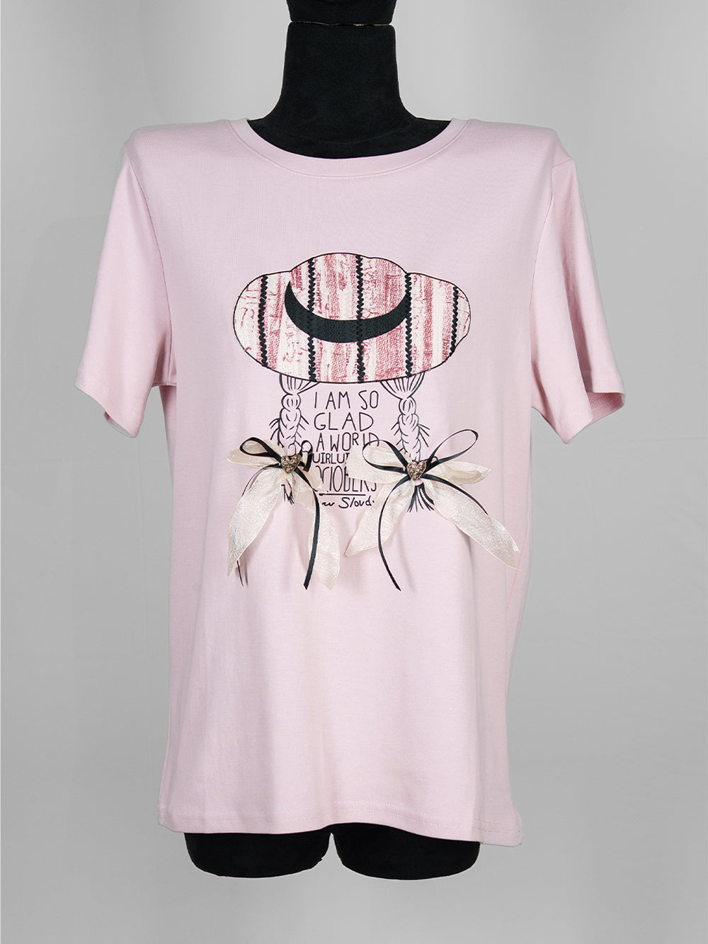 October Girl Ribbon Bow Tee