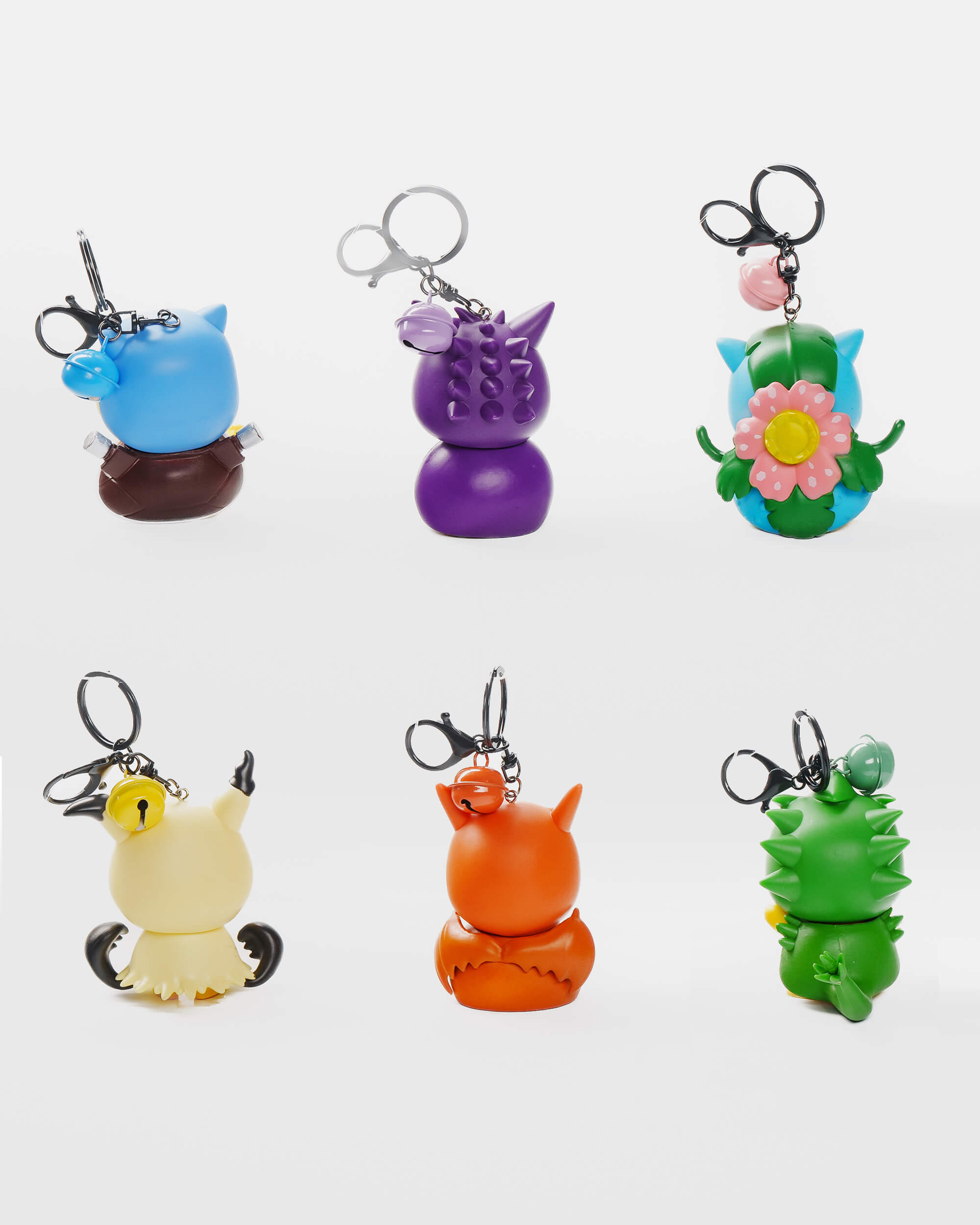 Pikachu Cosplay Keychain Set (6 pcs) - Pokemon Costume