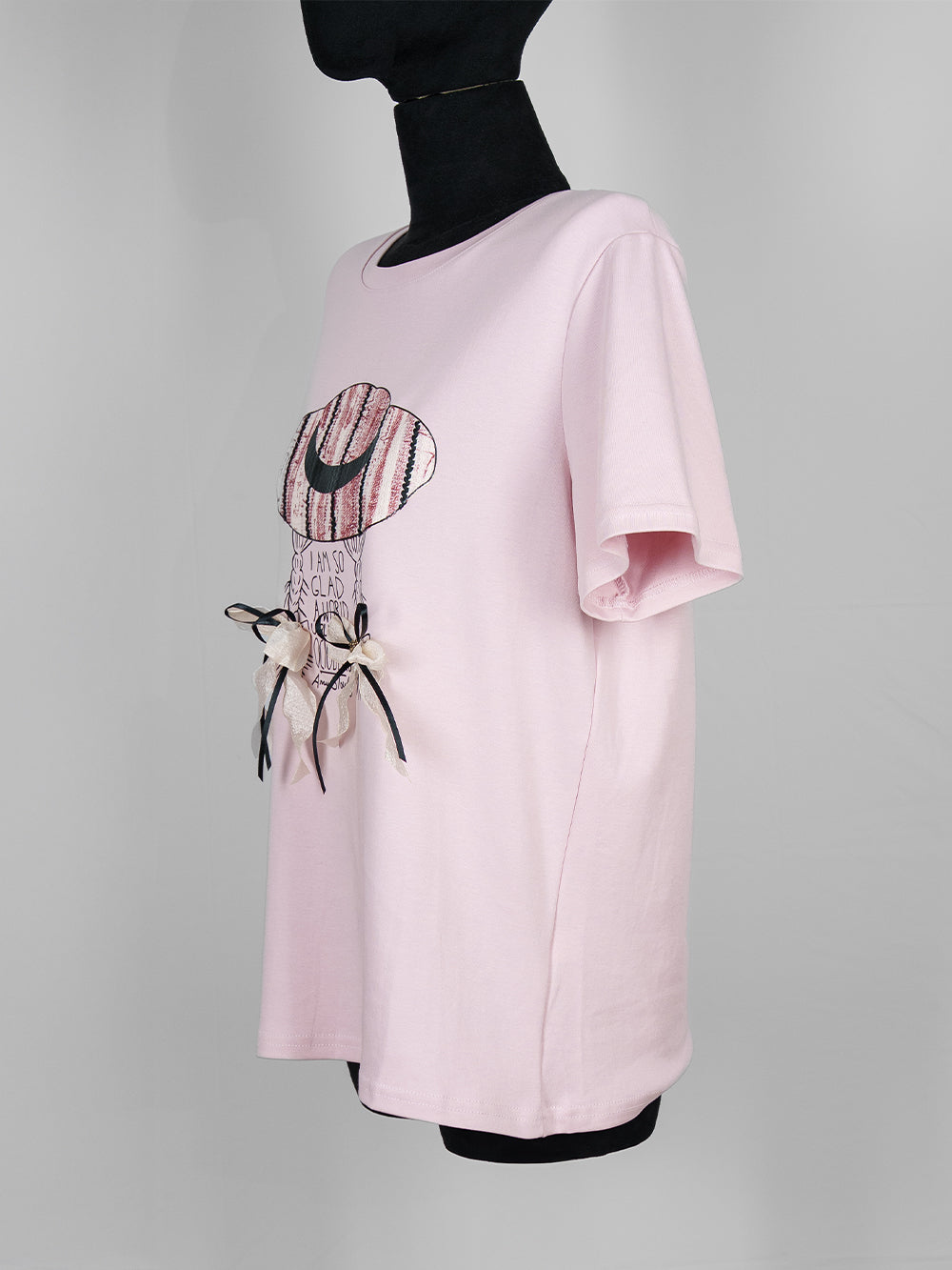 October Girl Ribbon Bow Tee