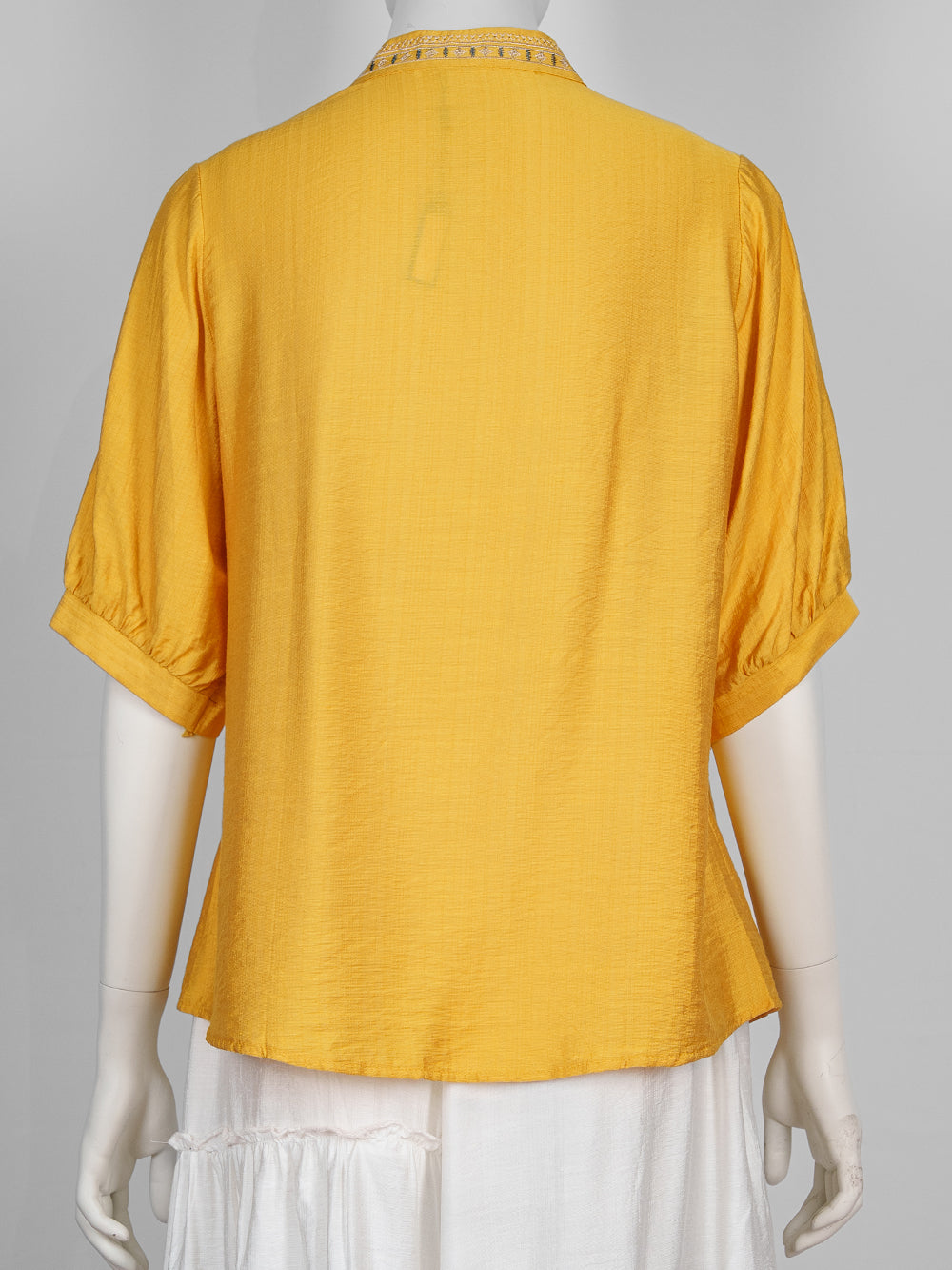 Heritage Yoke Embroidered Blouse