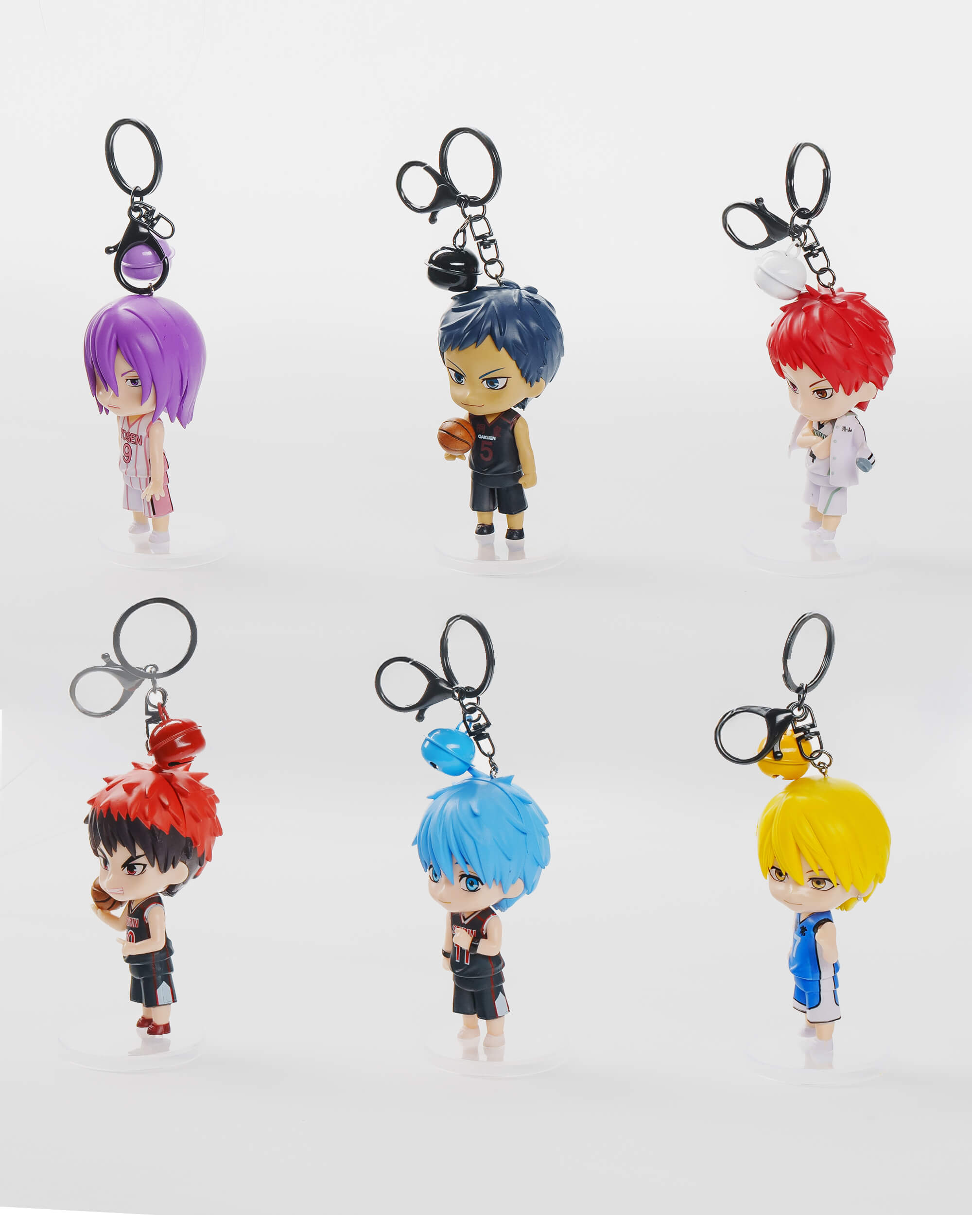 Kuroko’s Basketball Keychain Set (6 pcs)