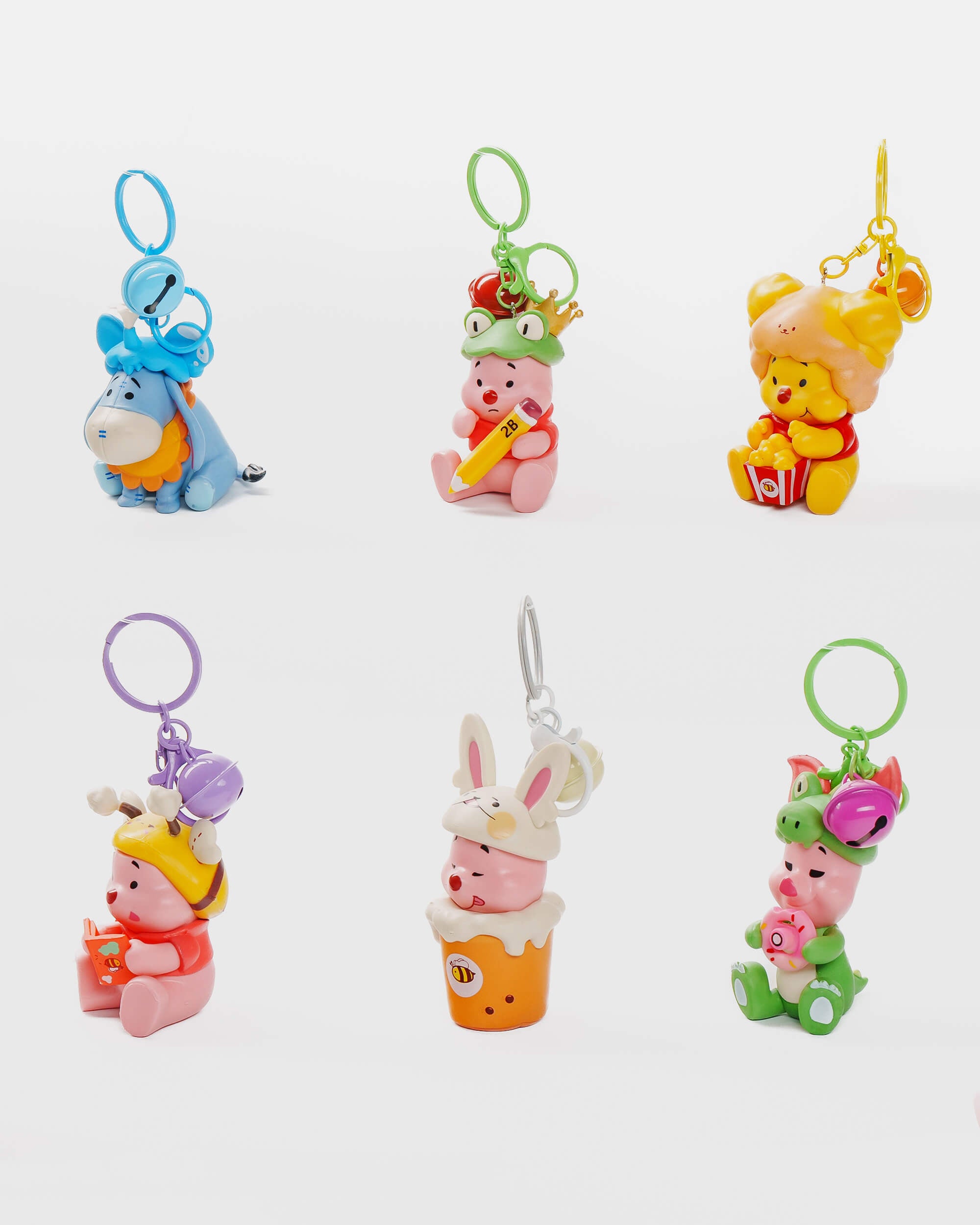 Winnie the Pooh Pastel Keychain Set (6 pcs)