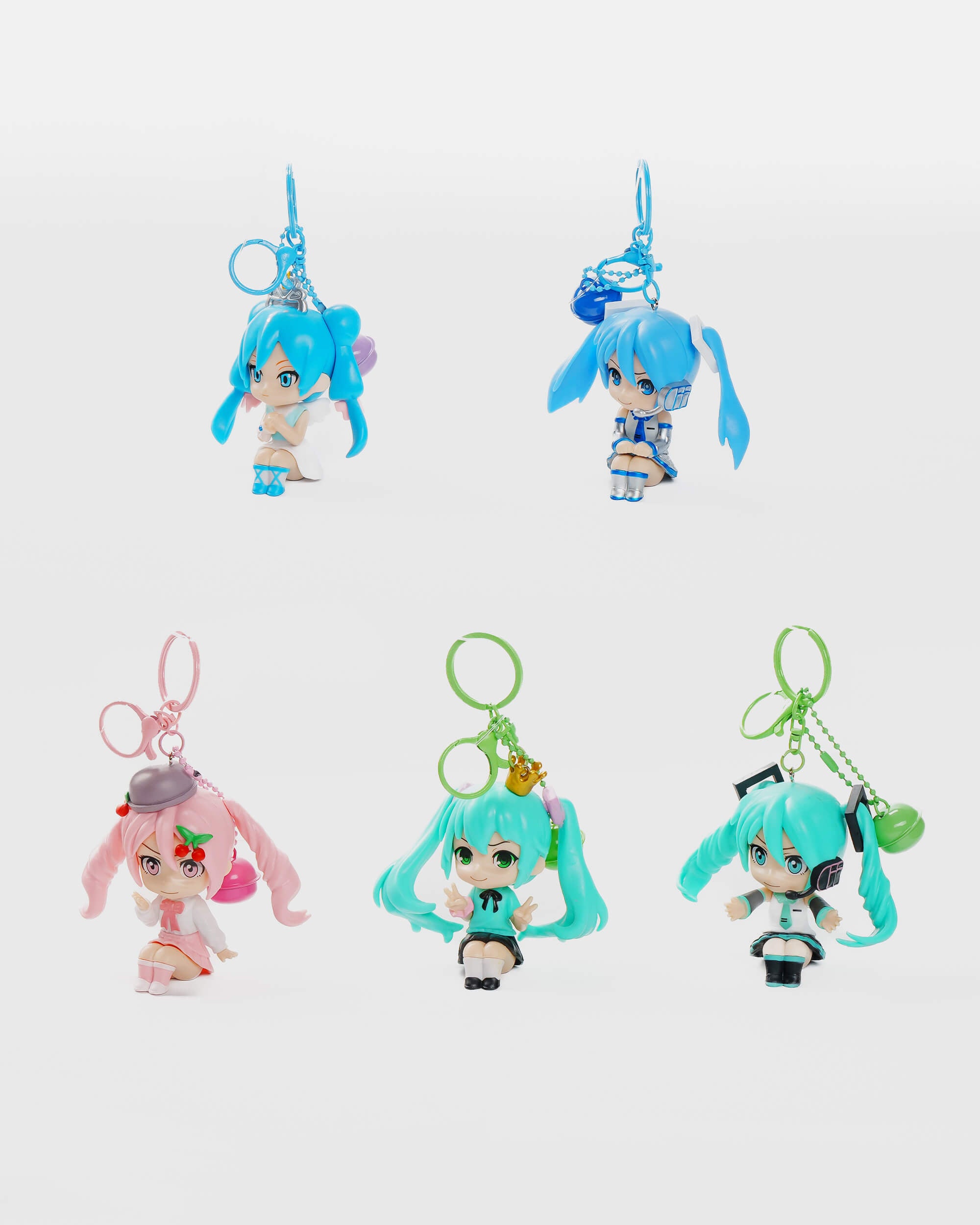 Chibi Vocaloid Keychain Set (5 pcs)