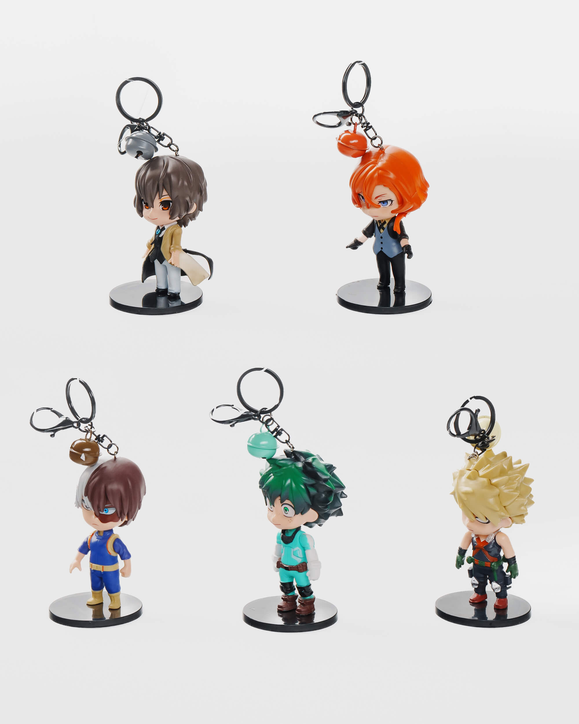 Anime Heroes Keychain Set (5 pcs)