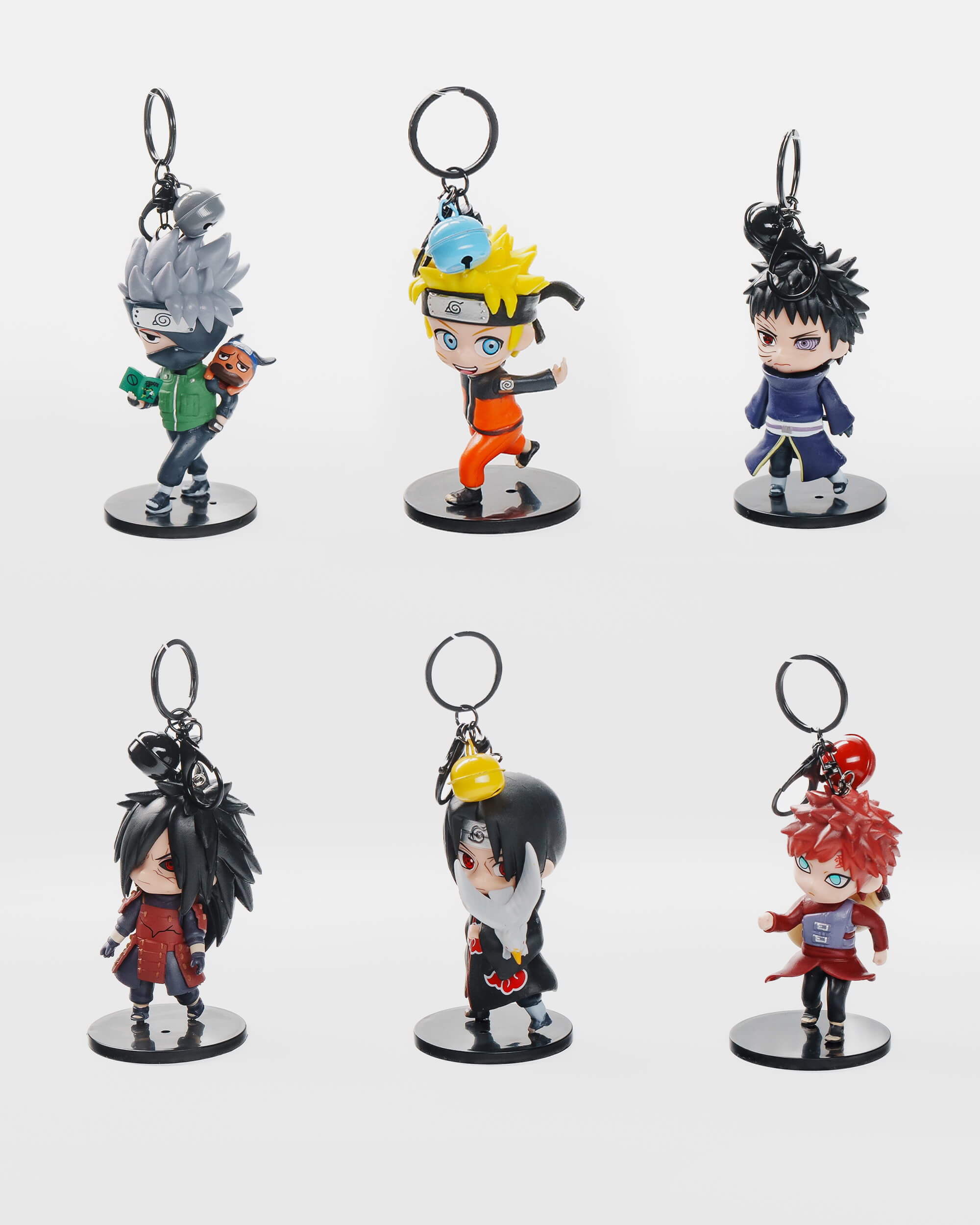 Naruto Elite Shinobi Keychain Set (6 pcs)