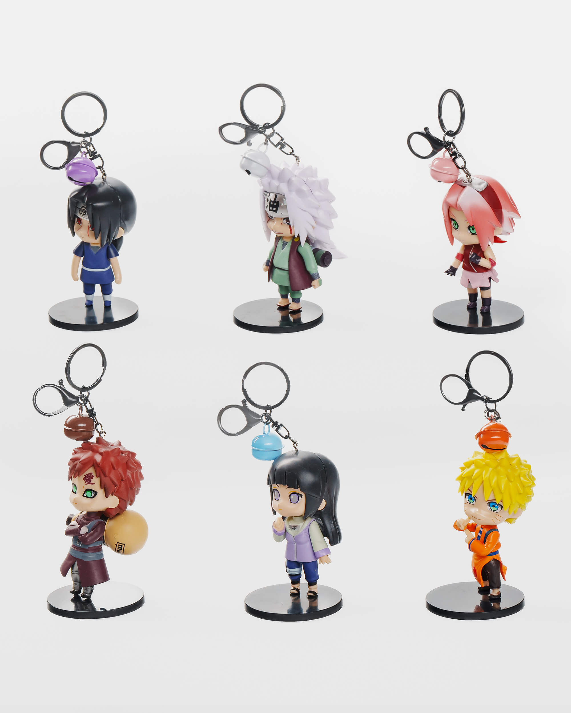 Naruto Classic Keychain Set (6 pcs) – Leaf Village Legends