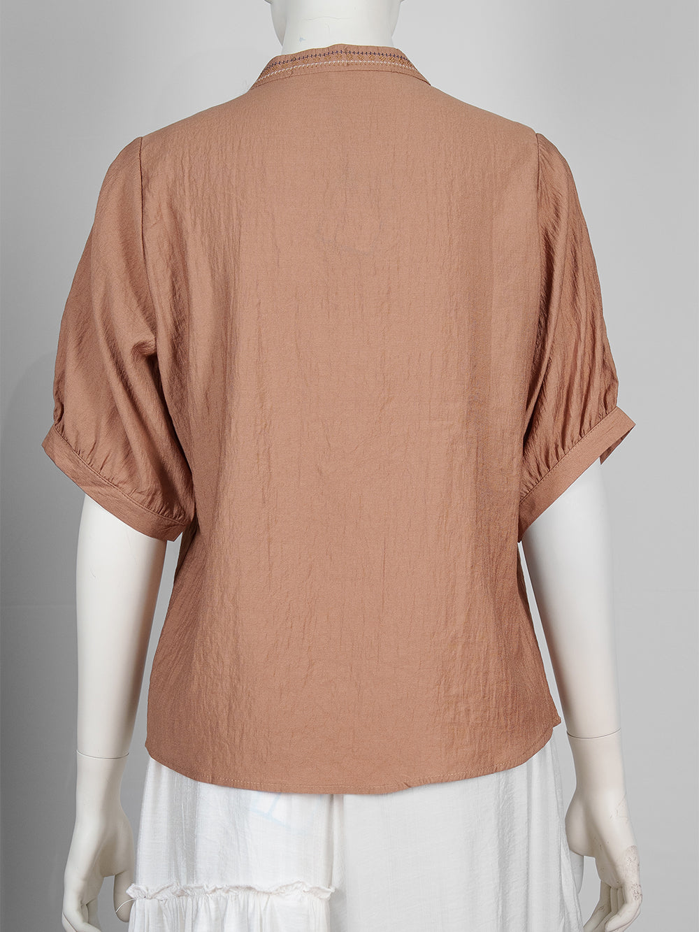 Folk Motif Embroidered Blouse