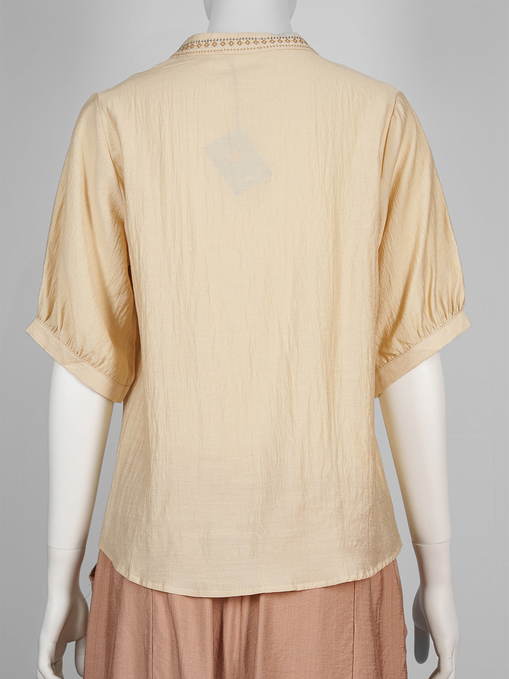 Folk Motif Embroidered Blouse