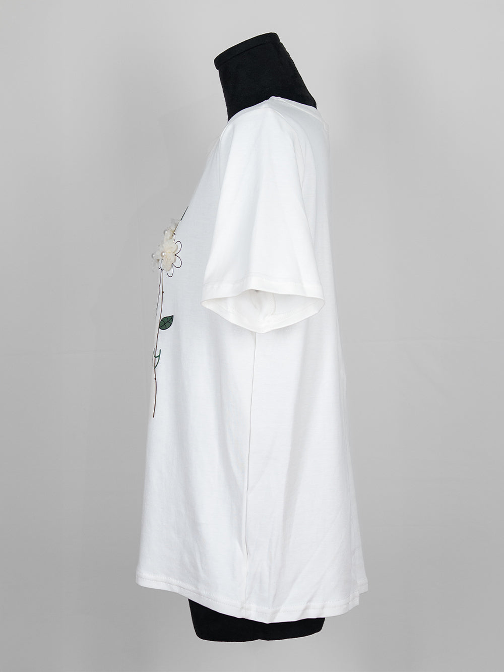 Beautiful Day Flower Embellished Tee