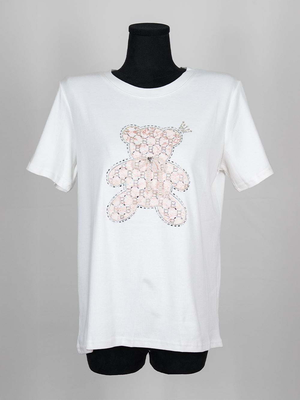 Crystal Teddy Lace Tee