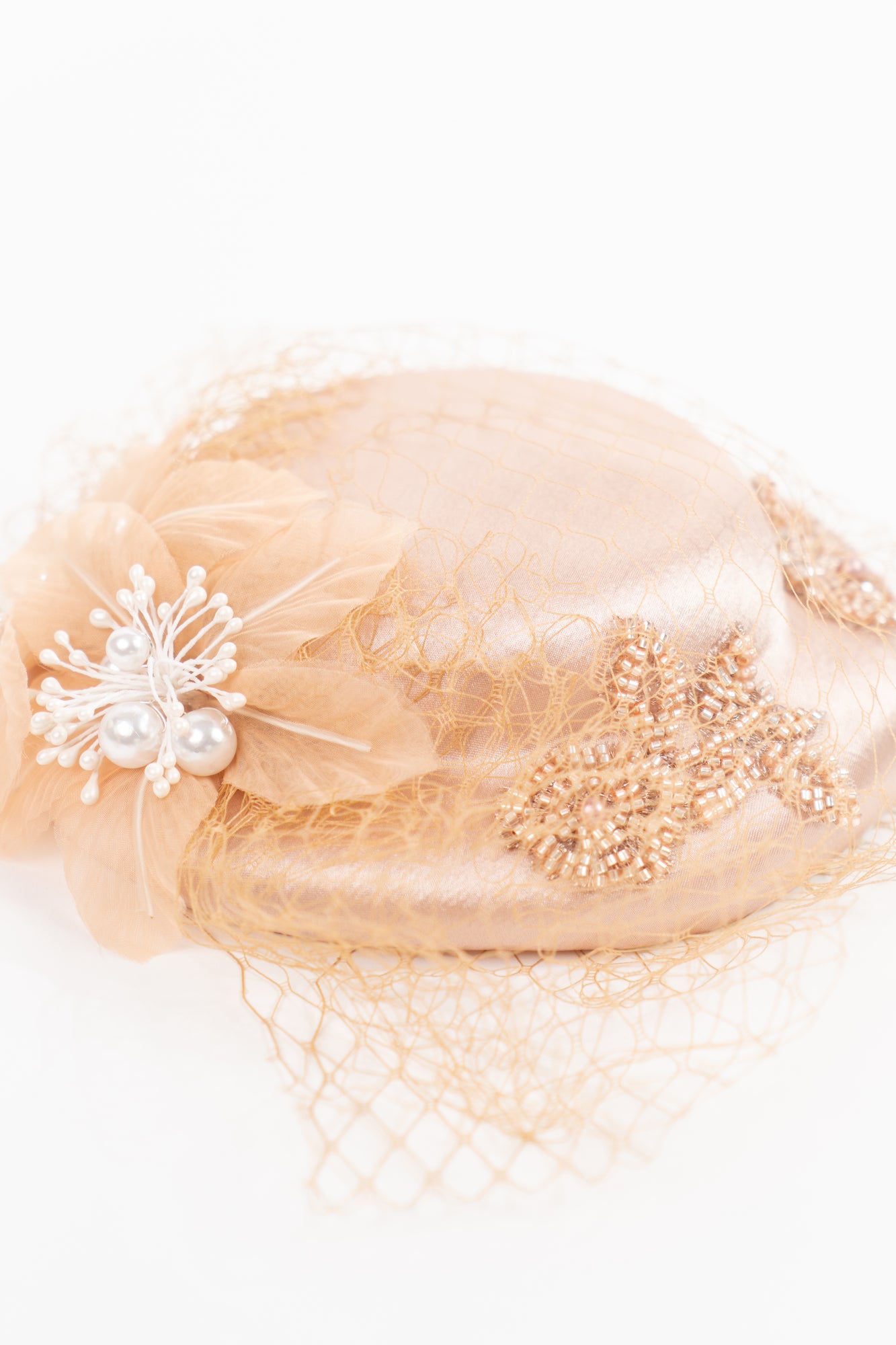 Beaded Flower Fascinator Hat