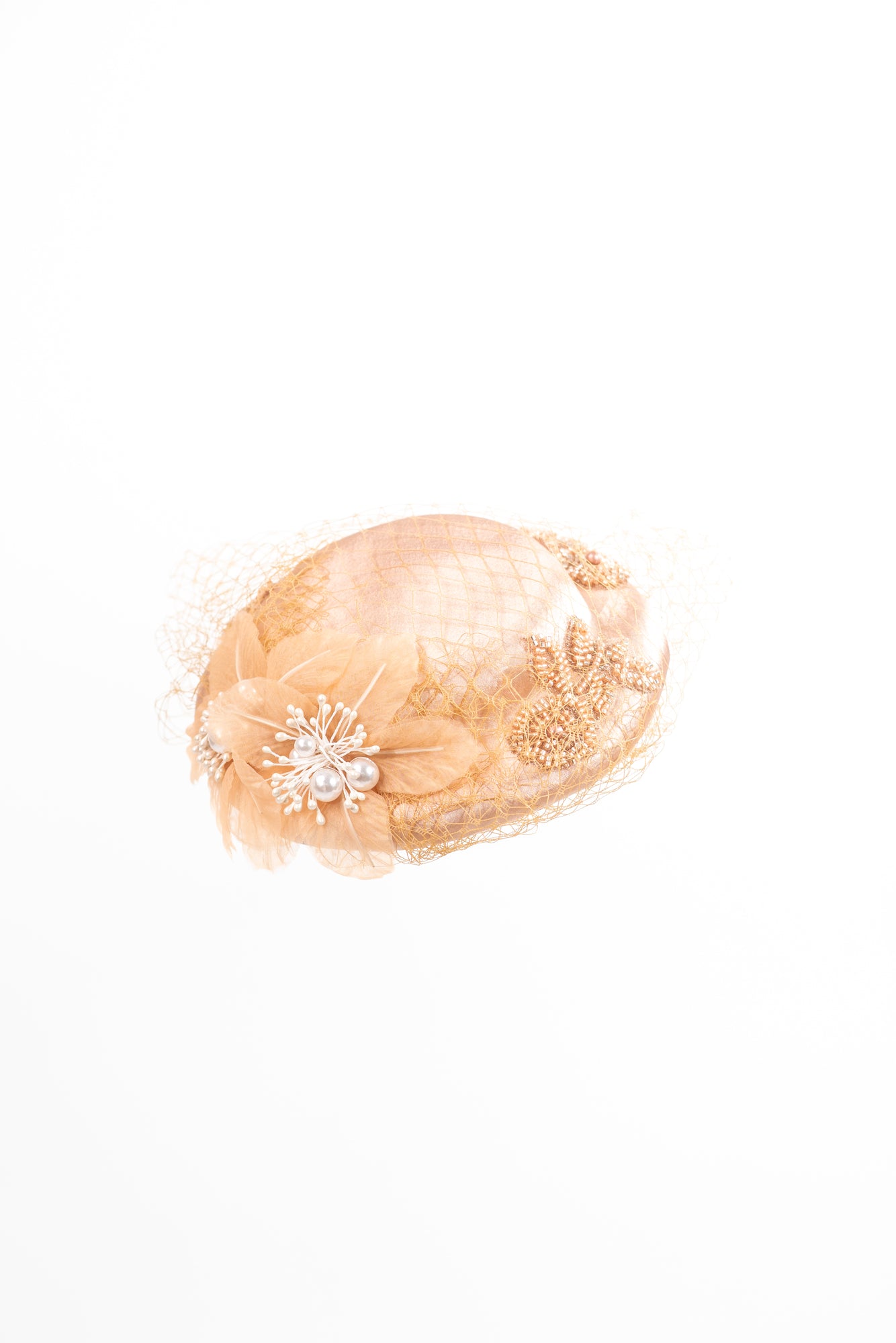 Beaded Flower Fascinator Hat