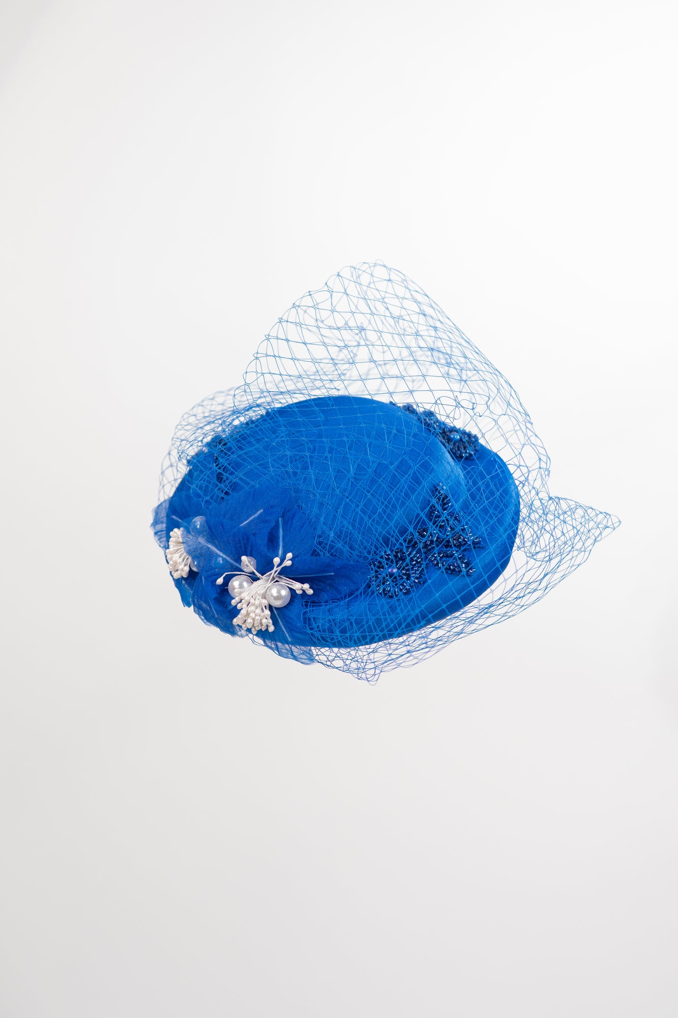 Beaded Flower Fascinator Hat