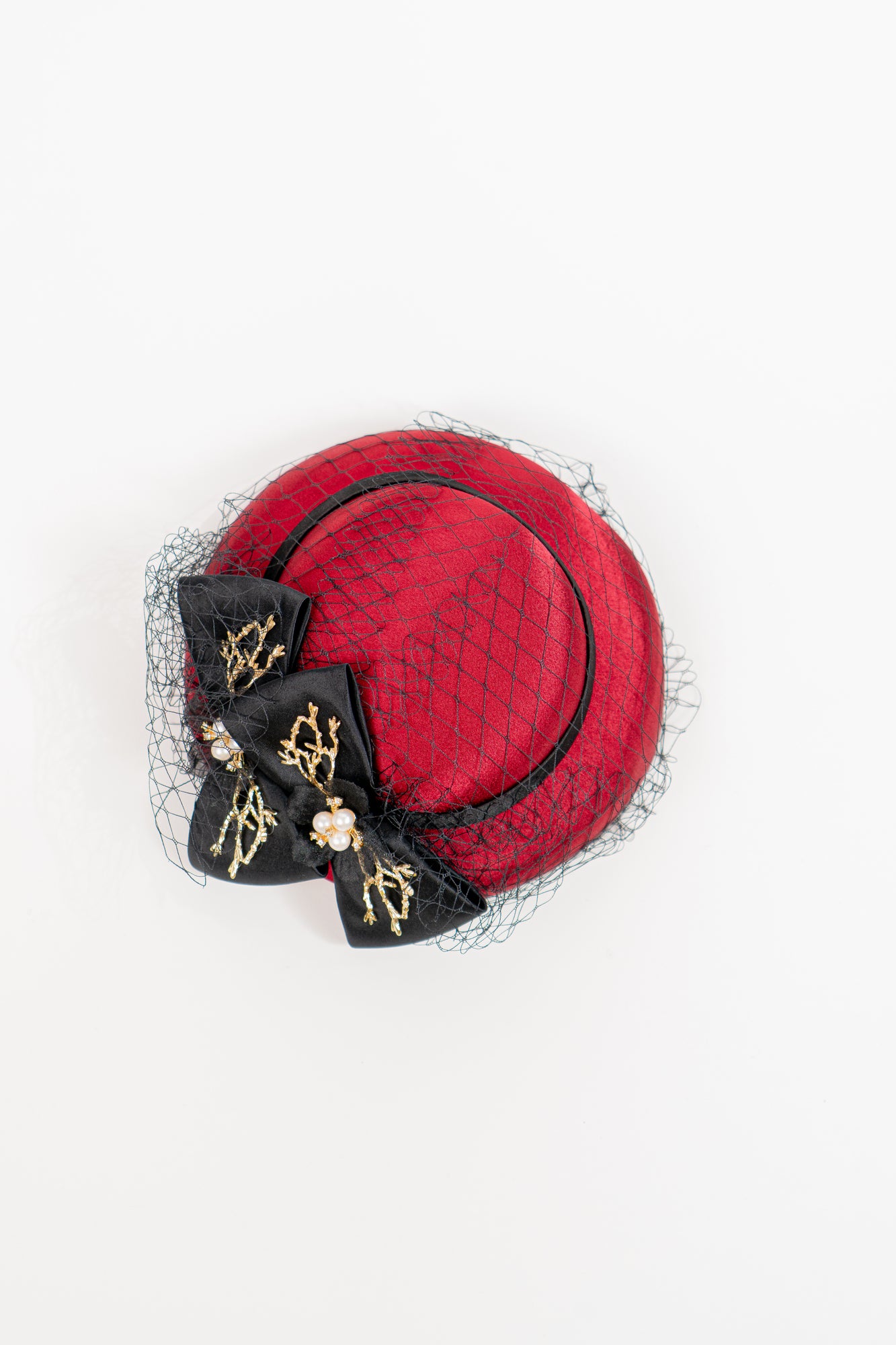 Elegant Golden Twig Fascinator Hat