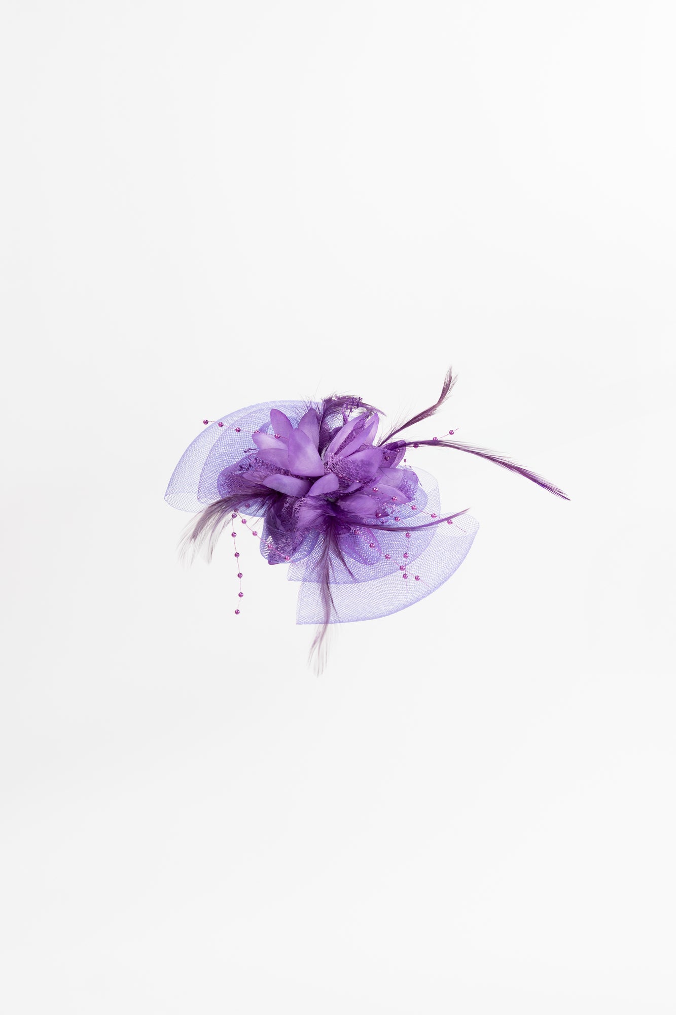 Flower & Feathers Bow Fascinator