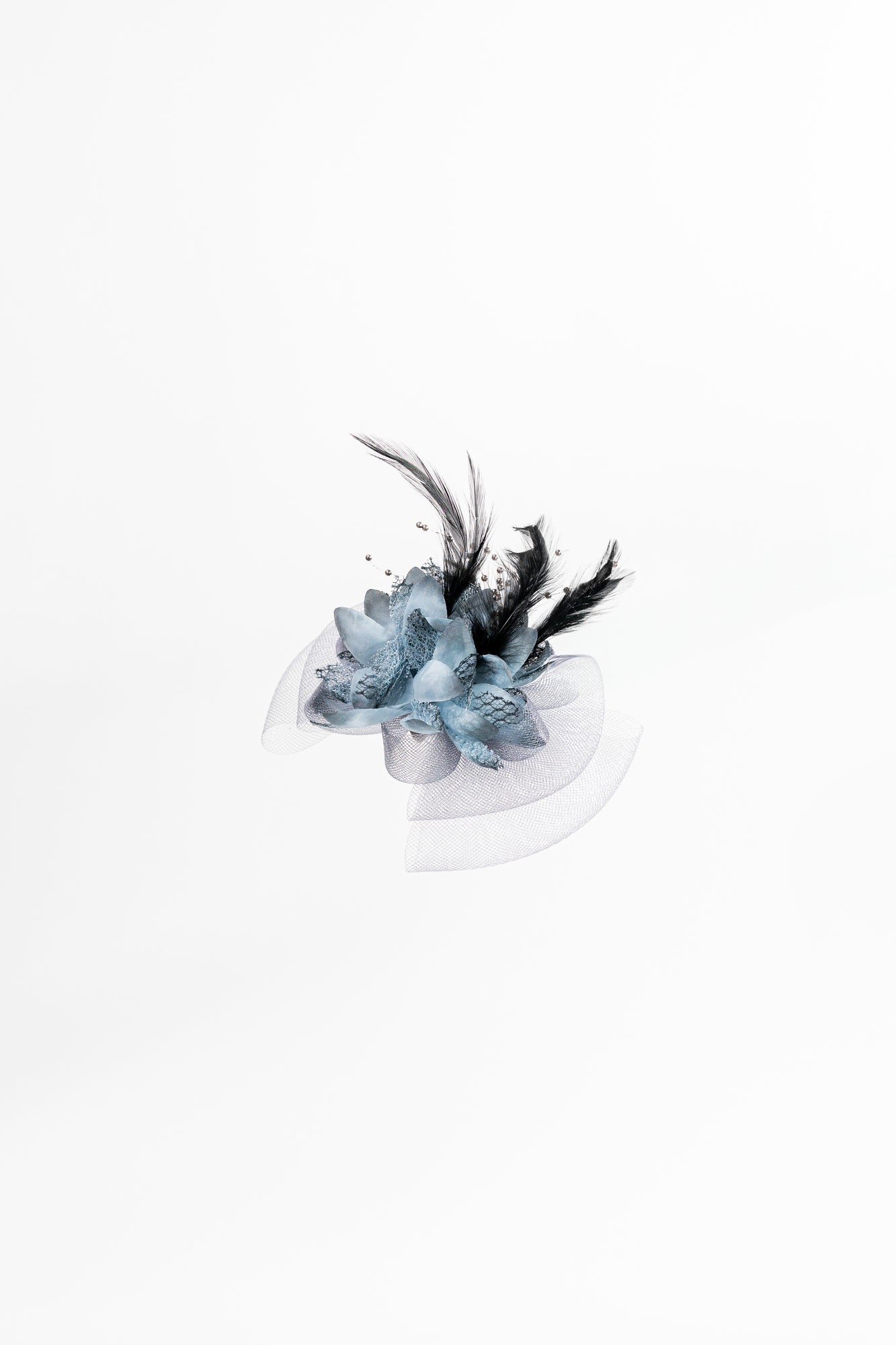 Flower & Feathers Bow Fascinator