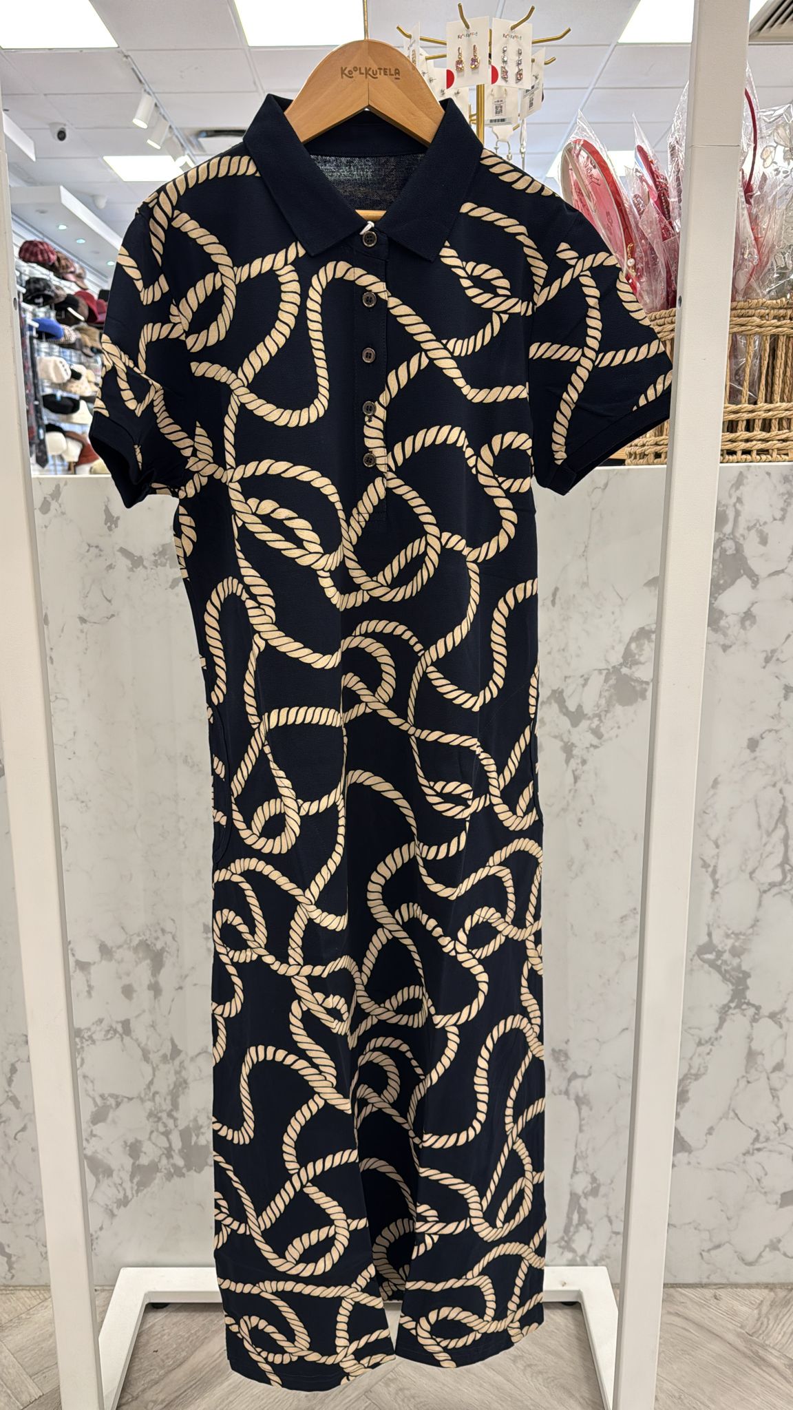 Rope Long Shift Dress